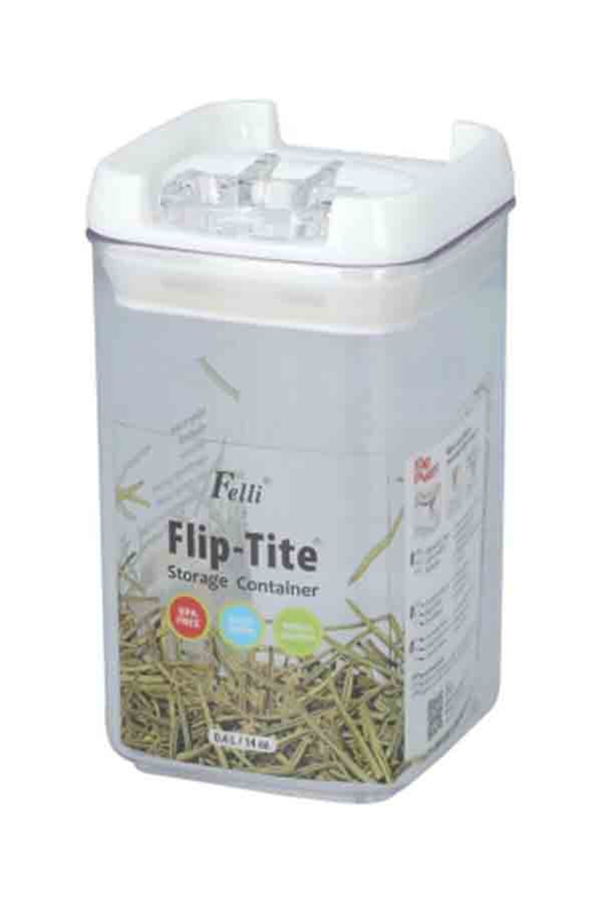 Felli-Flip-Tite Square Storage Container 400 ml 2