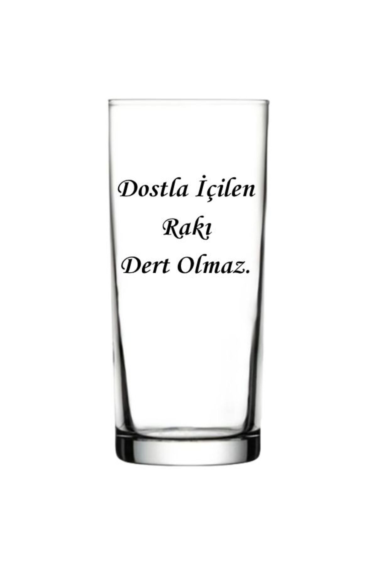 Özcan Tasarım-كأس راكيا مكتوب عليه "لا تقلق، اشرب راكيا مع صديقك" 1