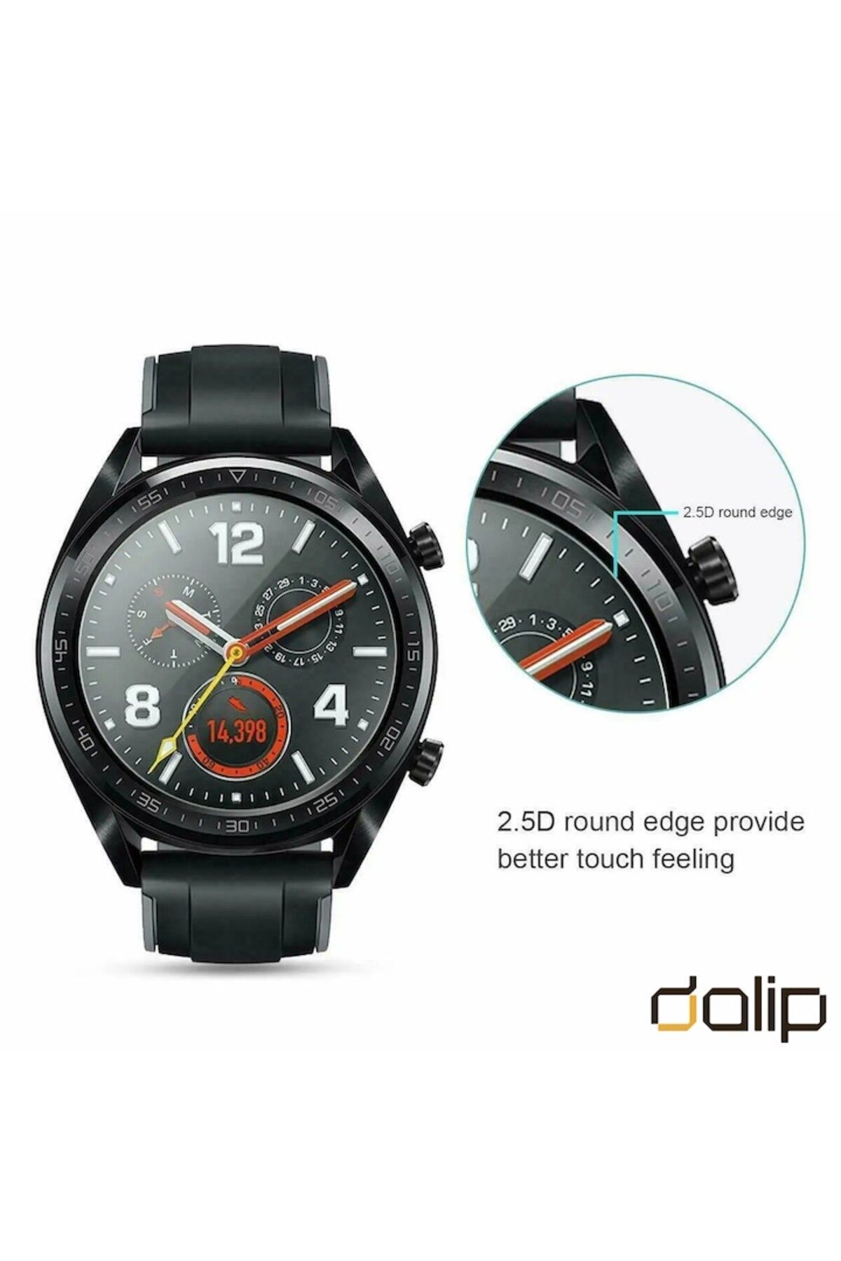 dalip-Protector de ecran pentru ceas inteligent Garmin Fenix 7, protecție militară extremă, transparent 3