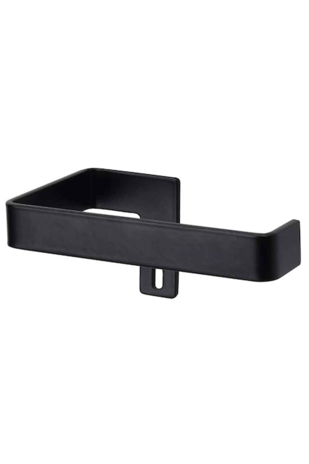 dalip-Suport Rola Hartie Igienica, Dalip, Fixare in Perete, Design Simplu, 13x8x6cm, Otel, Negru 1