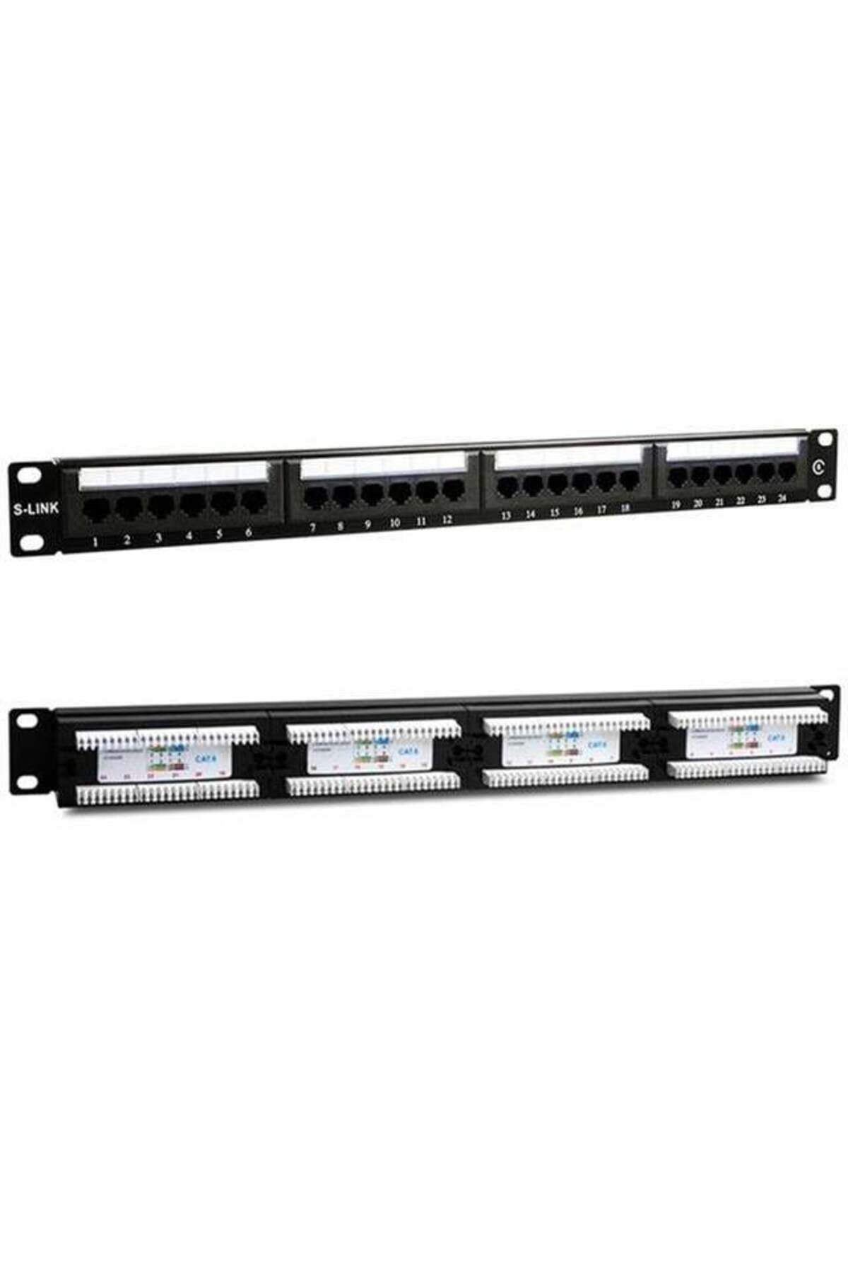 Zibox-S-Link Sl-F624 24-Port Ftp Cat6 Patch Panel 1