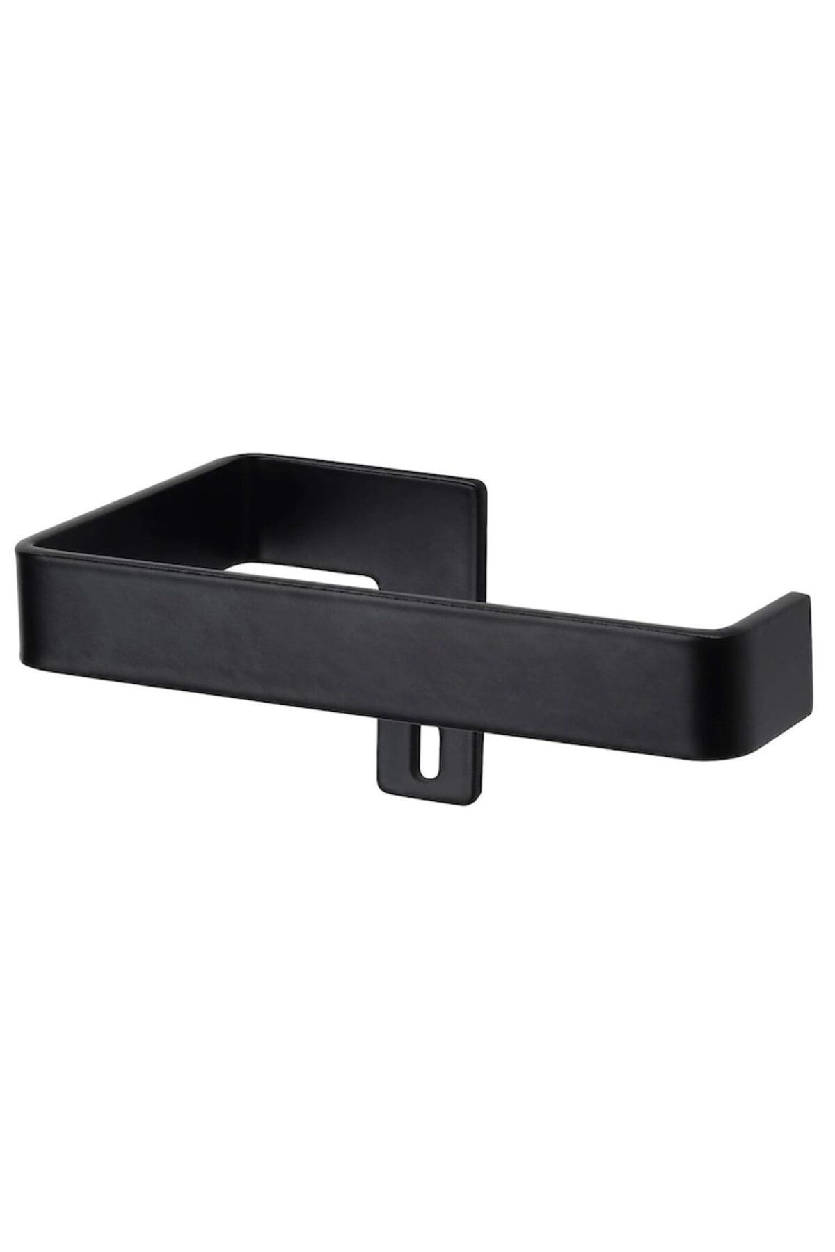 dalip-Suport Rola Hartie Igienica, Dalip, Fixare in Perete, Design Simplu, 13x8x6cm, Otel, Negru 2