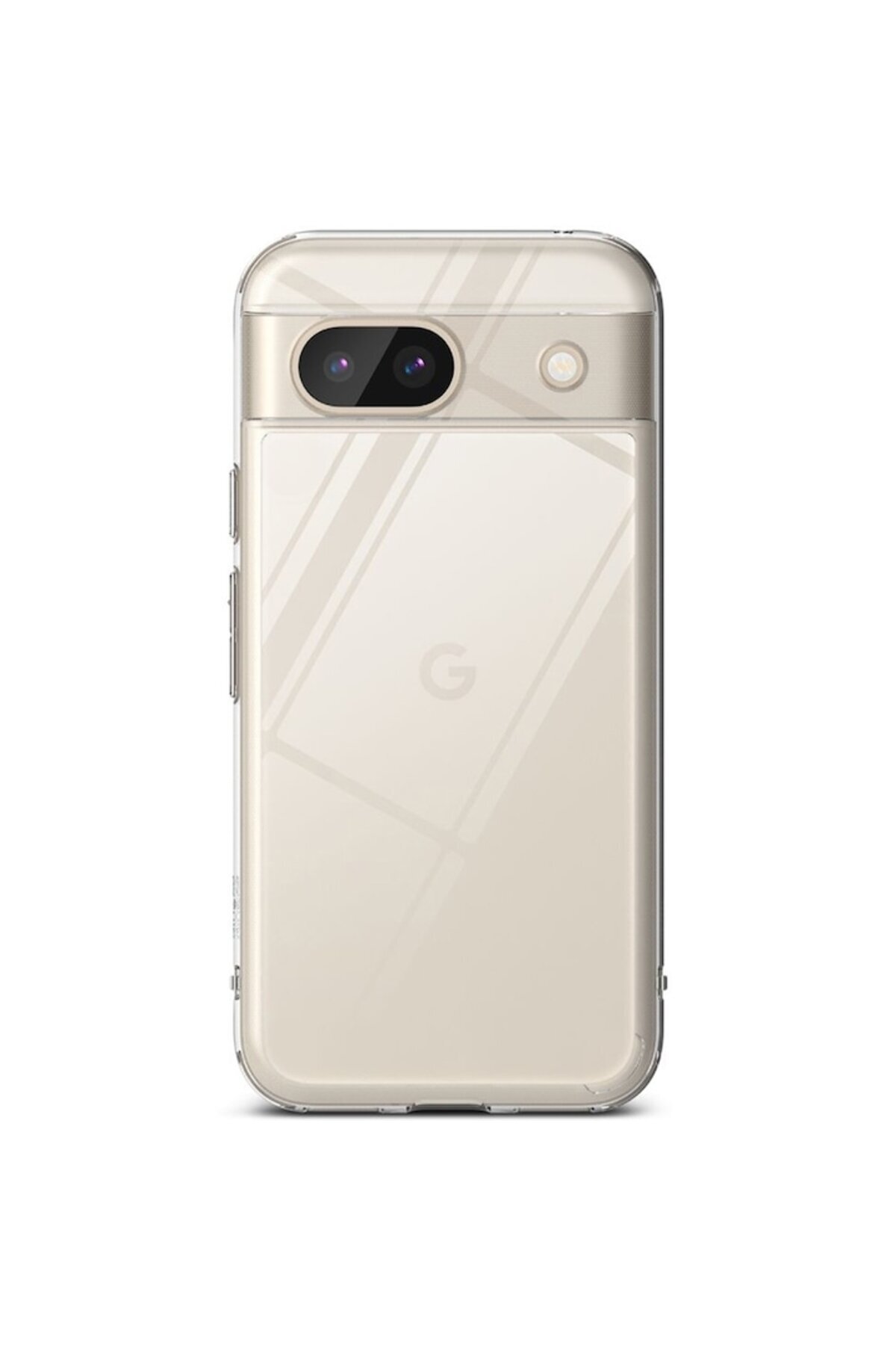 Dali-Protective Case Compatible with Google Pixel 8a, Fusion, Matte Finish, TPU, Transparent 3