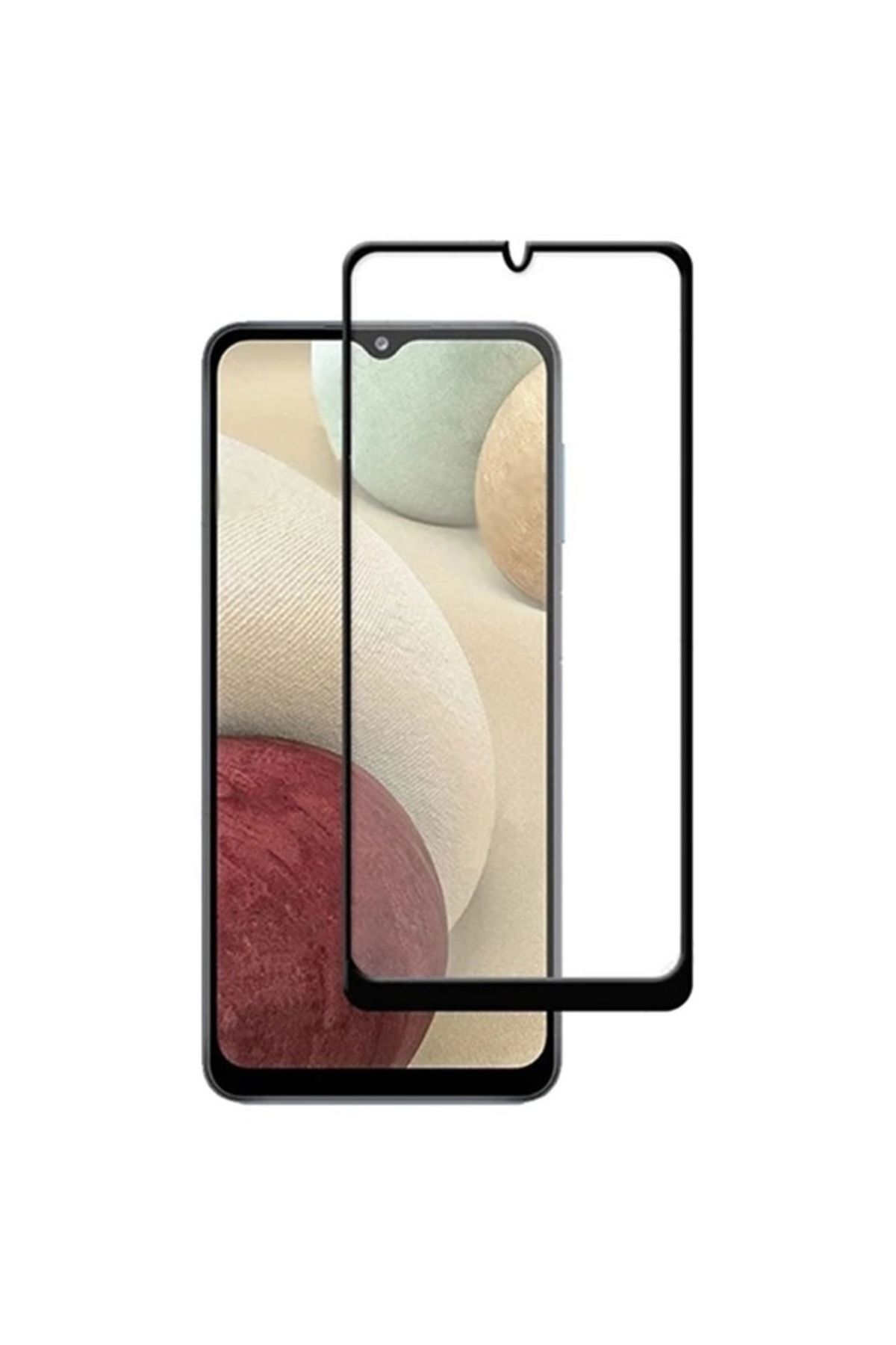 dalip-Protective glass screen protector compatible with Xiaomi Mi 9 Lite, 9H hardness, Black-Transparent 3