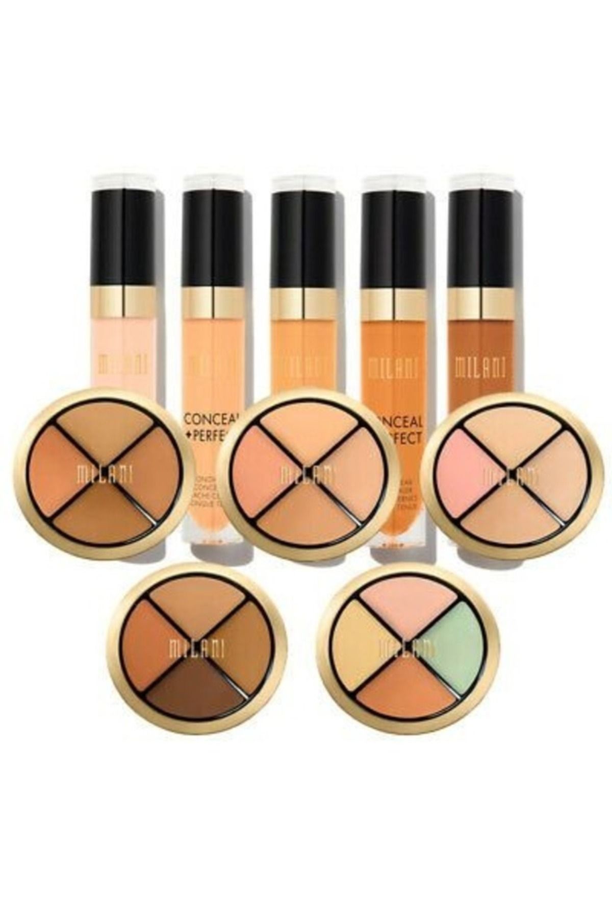 MILANI-Conceal + Perfect All-In-One Concealer Kit 03 Medium to Dark Multi-Purpose Coverage & Contour 7