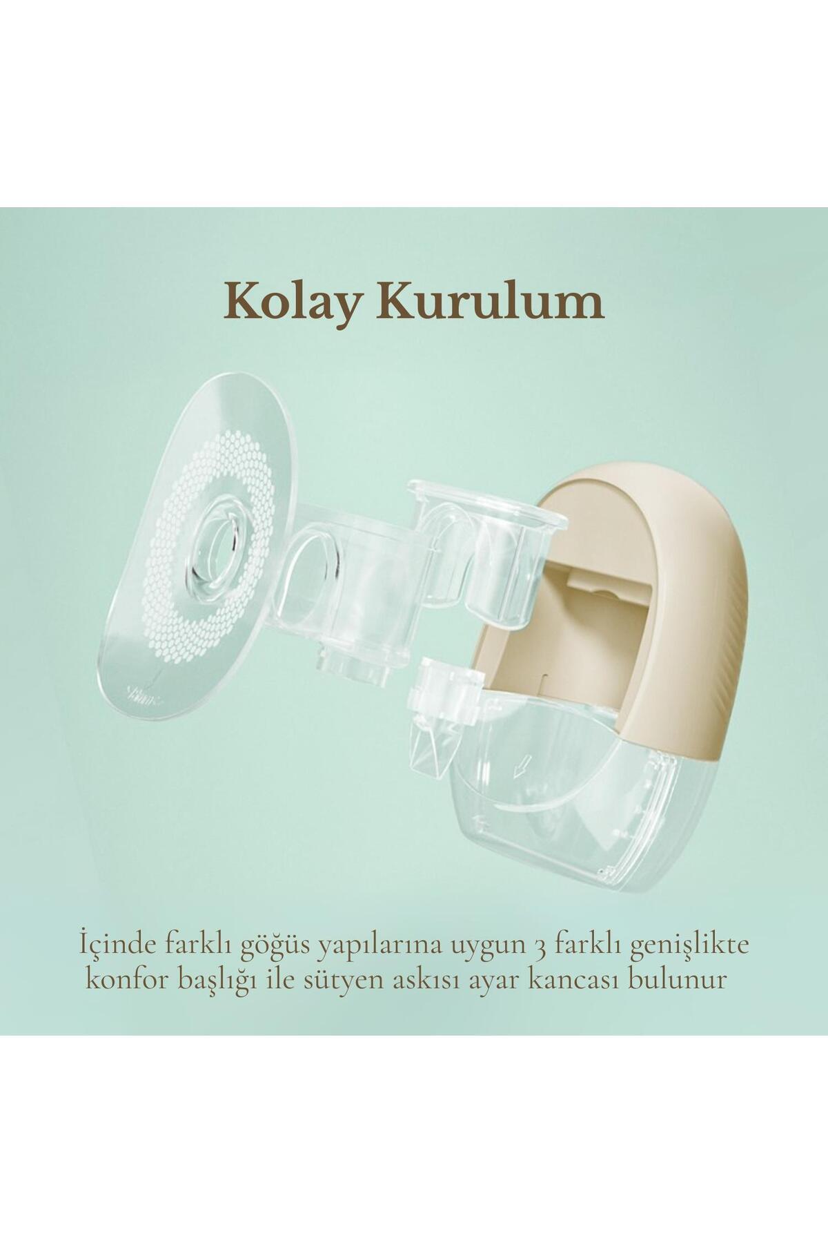 Mamajoo Gaia Giyilebilir Tekli Göğüs Pompası 140 ml | 27 Kademe Ayarı fotoğrafı 6 (önizleme)