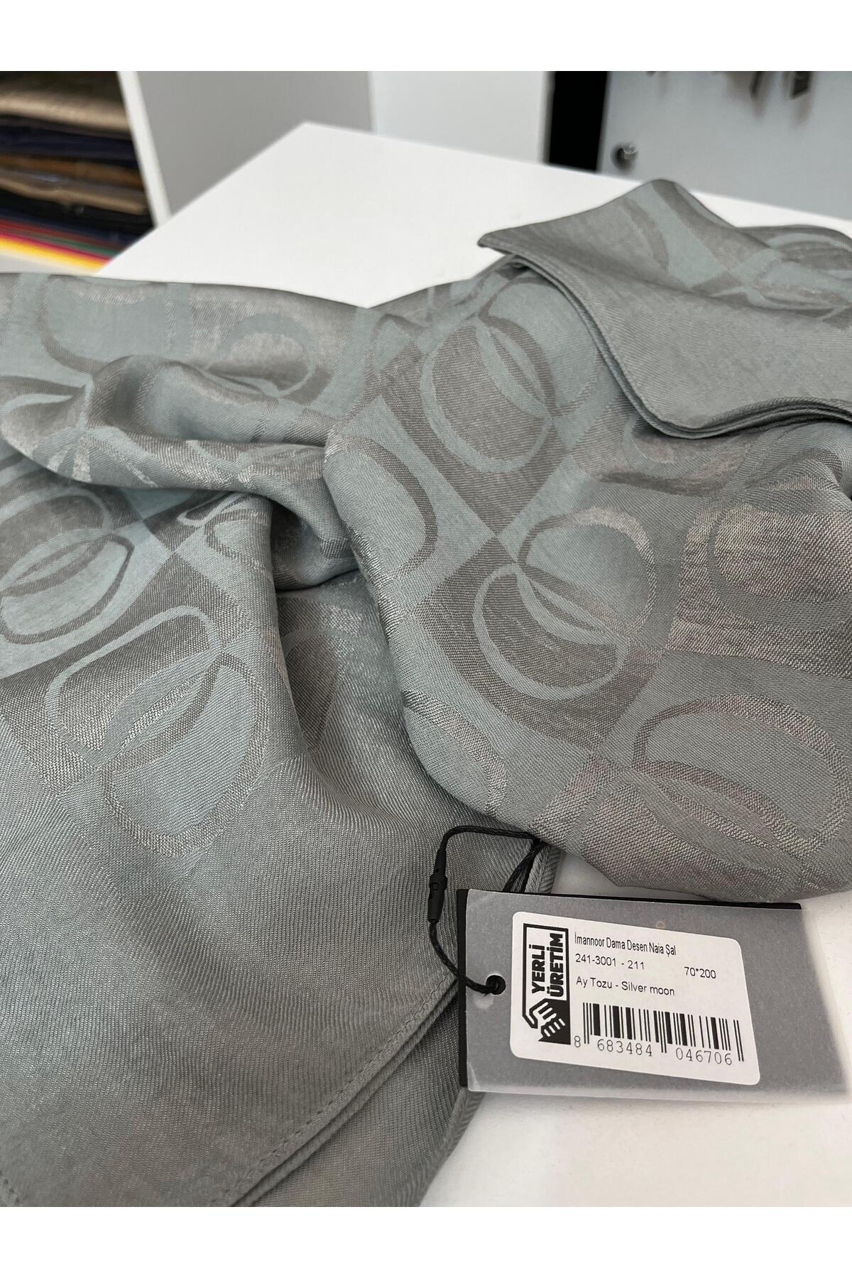 Imannoor Dama Desen Naia Pamuk Şal Yeşil Ay Tozu - Fiyatı, Yorumları