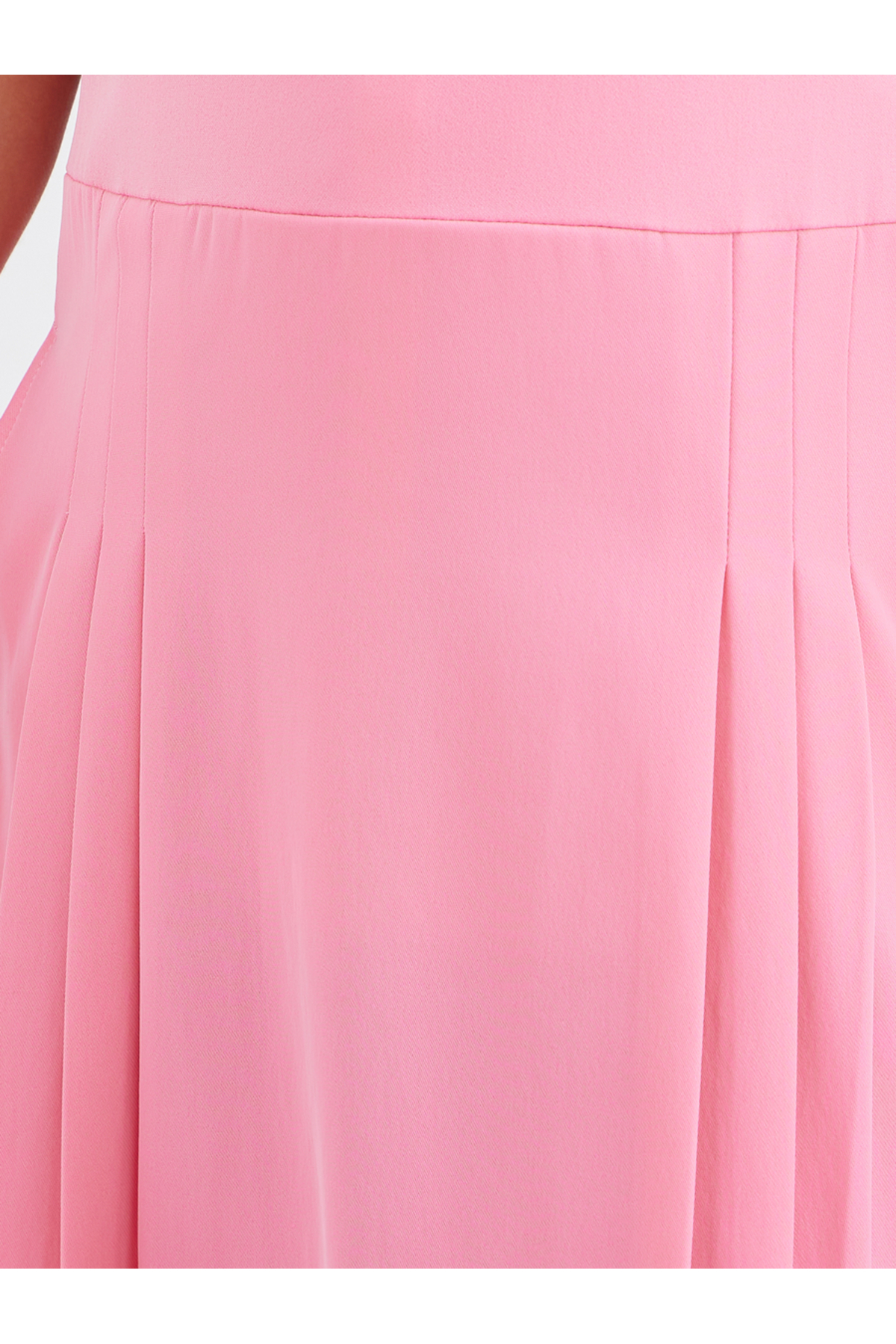 Styli Girls Pink Fold Pleat Detail Pinafore Dress