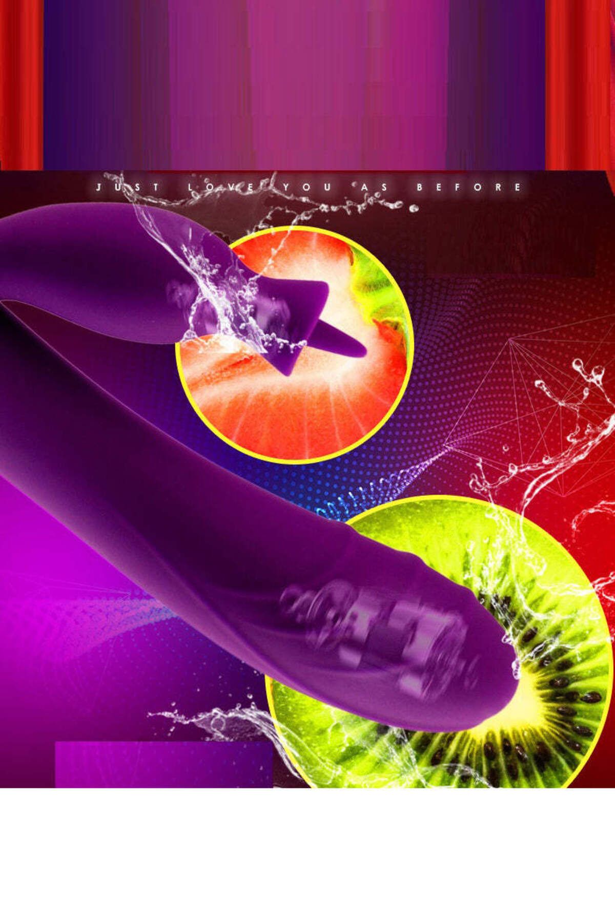 WildFashion-IEPURAS model dual device, for G-spot and clitoris stimulation, Fuchsia, TOY352-55. 4