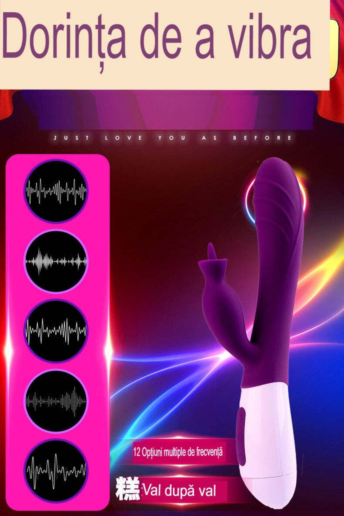 WildFashion-IEPURAS model dual device, for G-spot and clitoris stimulation, Fuchsia, TOY352-55. 2