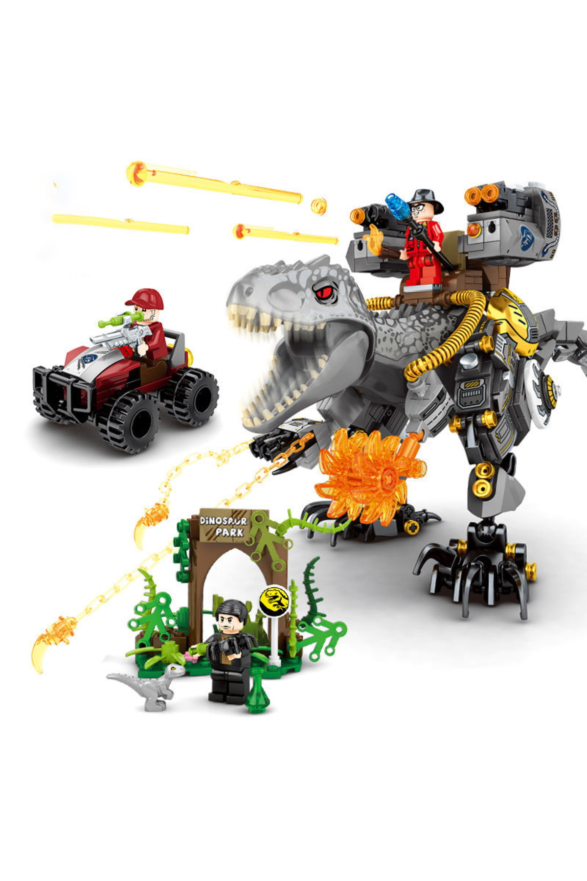 مجموعه ساخت‌وساز دایناسور برای کودکان ۸ سال به بالا، همراه با کامیون و بچه‌دایناسور، هدیه تولد برای طرفداران فیلم