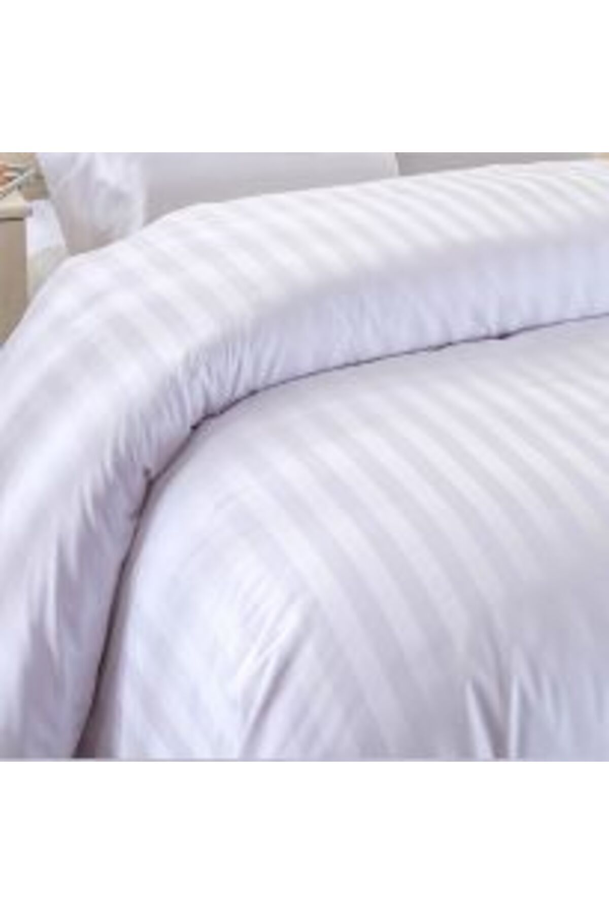 HomePuls-Pillowcase Damask 100% Cotton Stripe 1 cm, 50 x 70 cm with Edge Hem 3.5 cm, Anthracite Gray 6