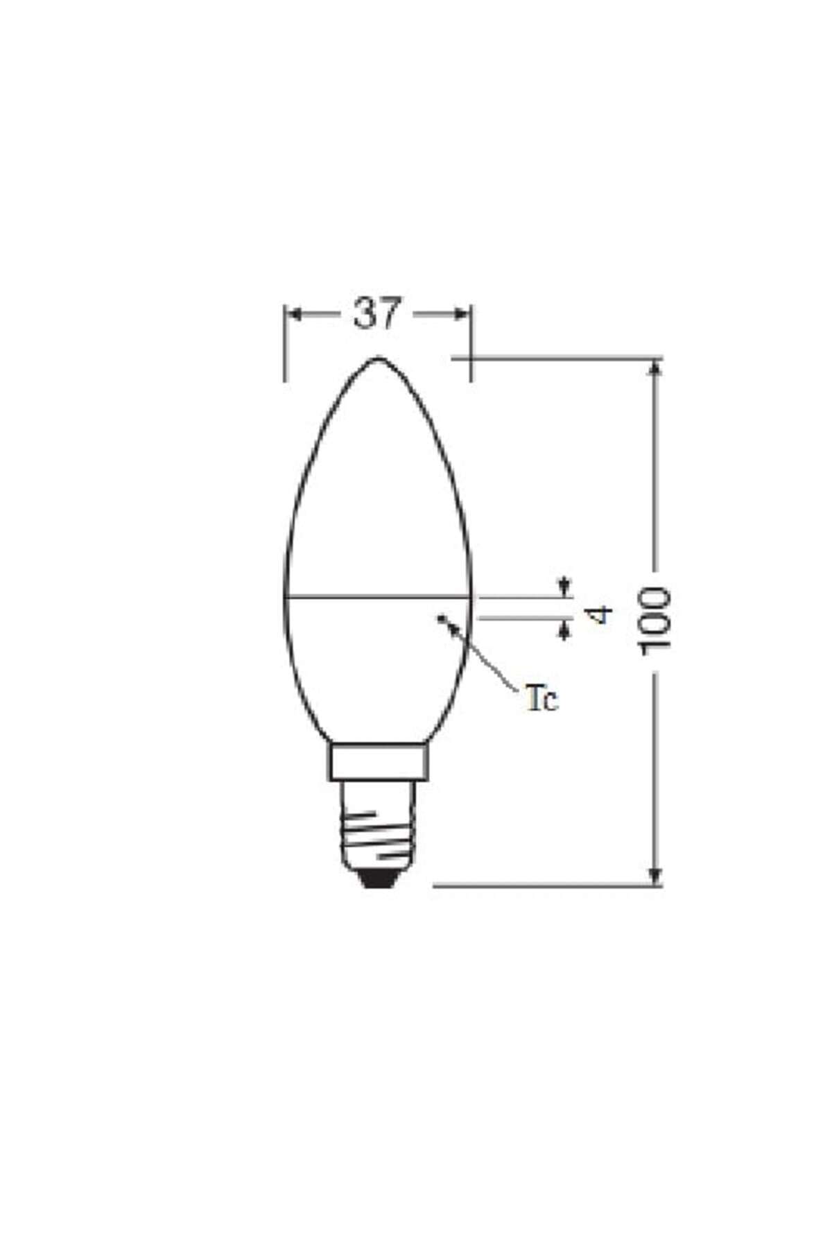 Osram-Set 5 becuri LED, tip lumanare, E14, 4.9 W echivalent 40W, 470 lm, lumina calda, 3000k 5