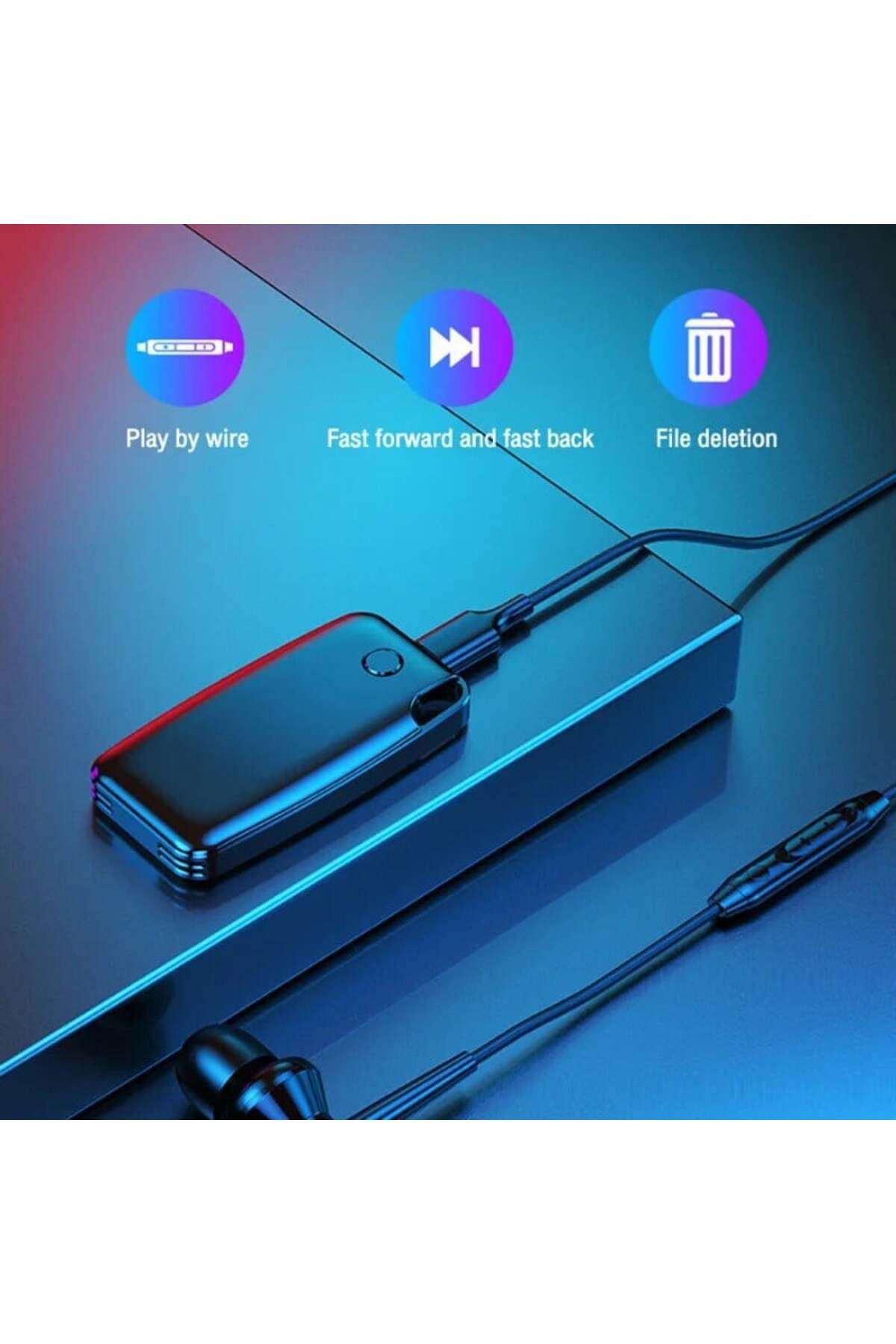 iUni-Εγγραφή φωνής ZD59, 32GB, Ενεργοποίηση φωνής, MP3 Player 9