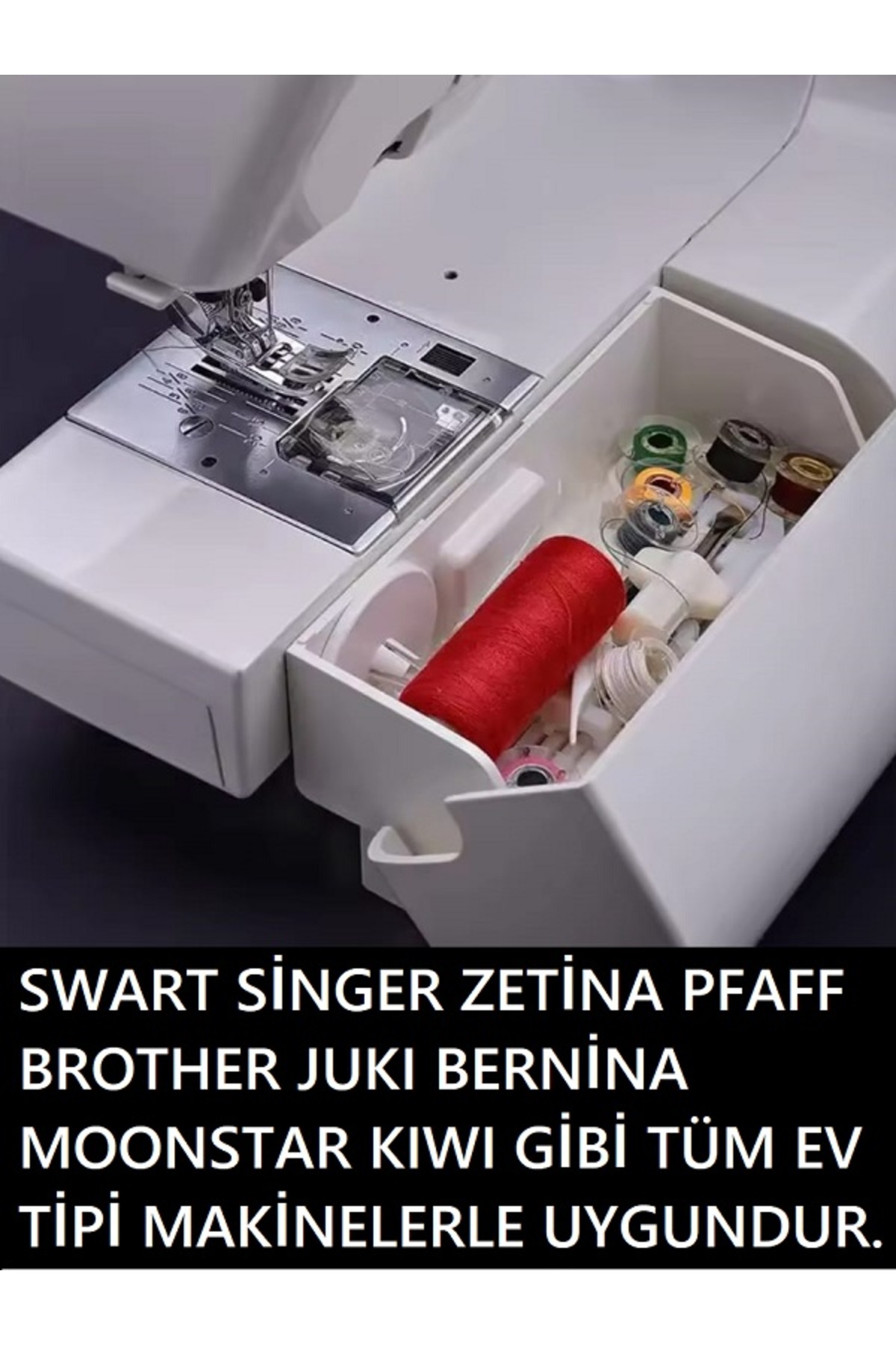 Swart Singer Pfaff Zetina Janome Homemax Brother Kiwi gibi ev