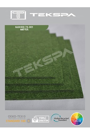 KEÇE DÜNYASI KALIN HAKİ YEŞİL KEÇE 100X100