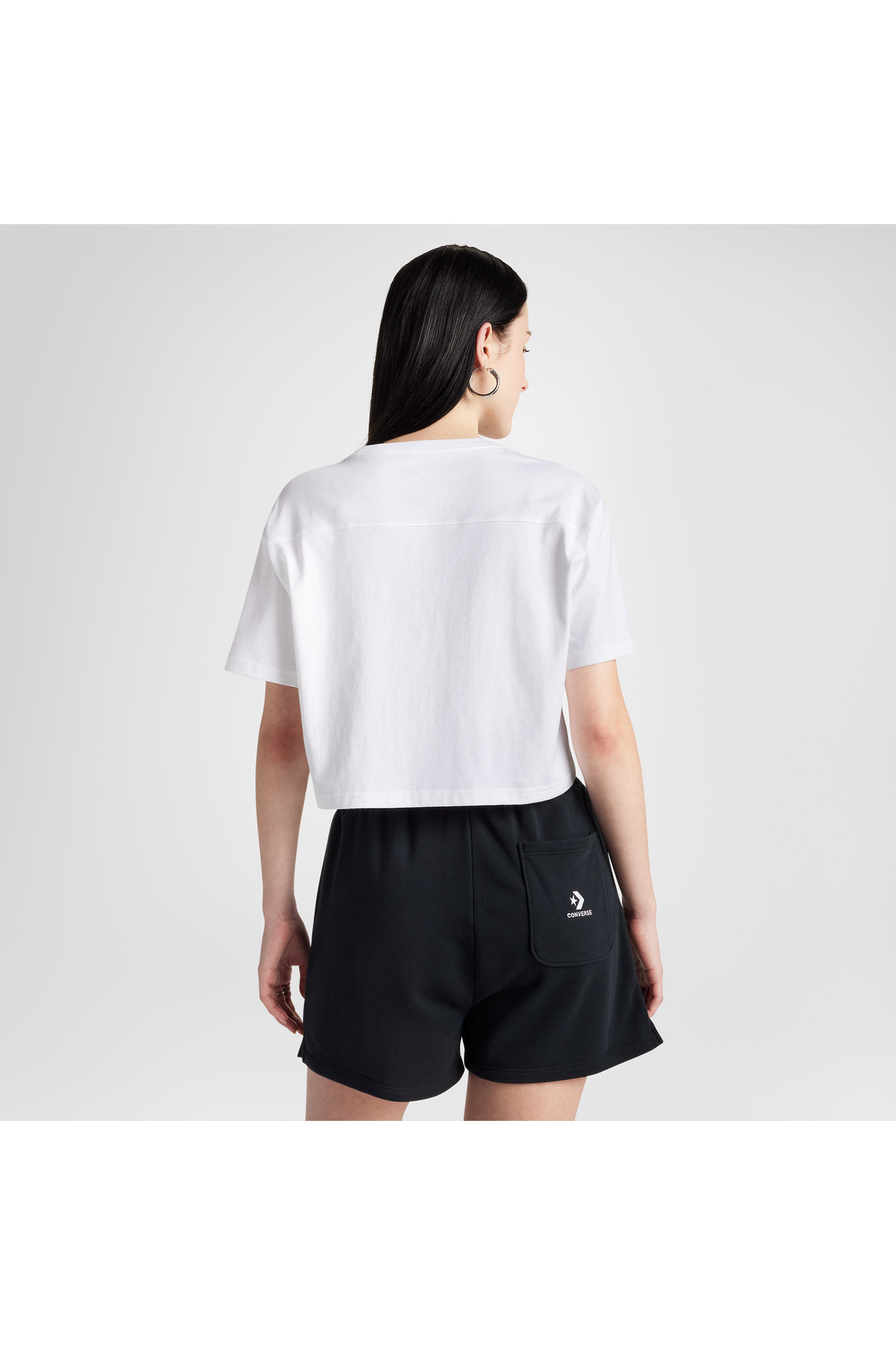 Converse Sporty Boxy Kadın Beyaz T-Shirt görsel 2