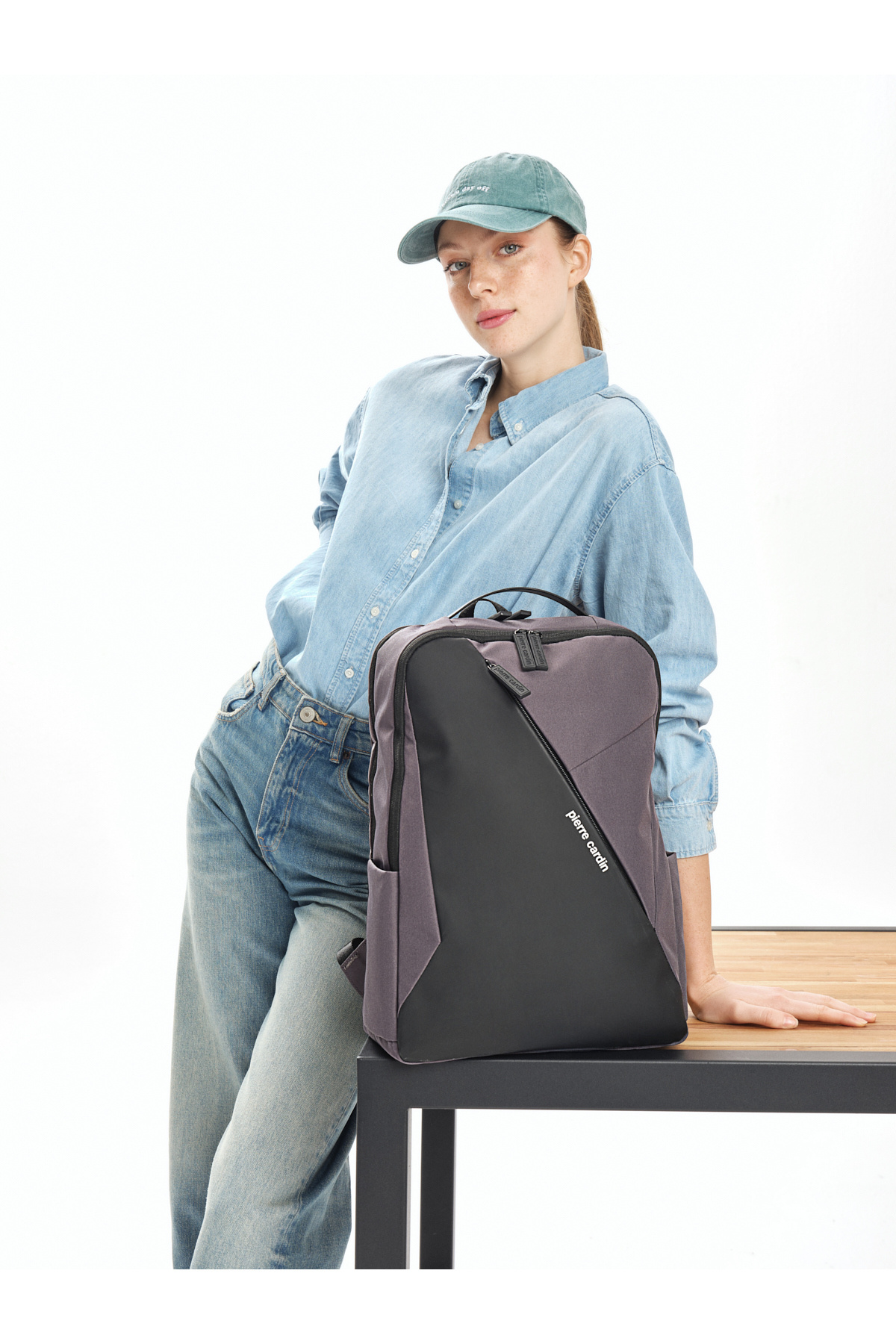 کوله پشتی زنانه طرح دار | پیر کاردین Pierre Cardin 25Y.SRT.ELİ.0010 - تصویر 3