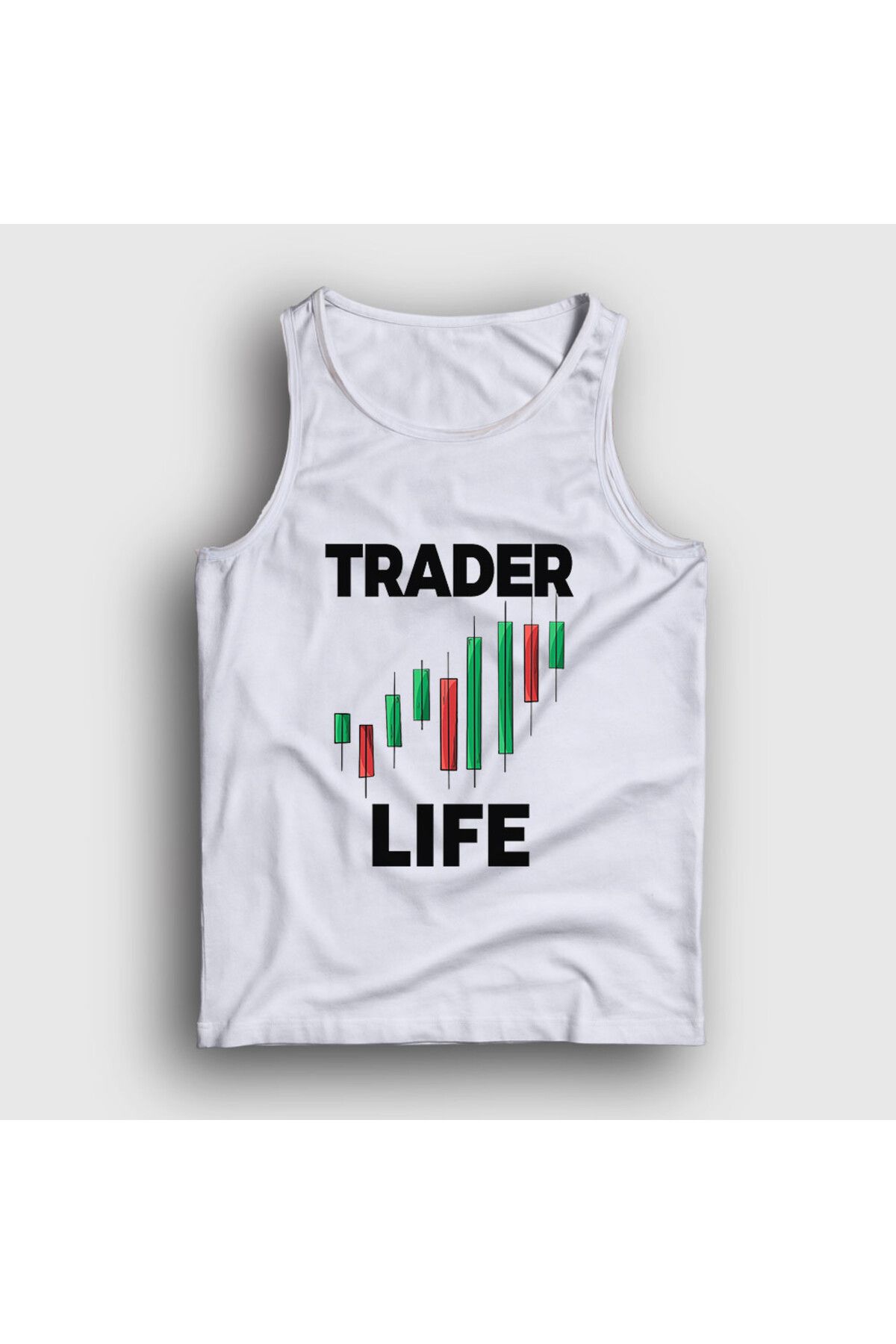 Presmono-Tricou alb unisex pentru bursă Trader Trader Life 558438tt 1