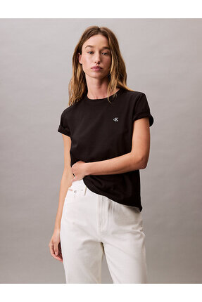Calvin Klein Kadın Siyah Tişörtler