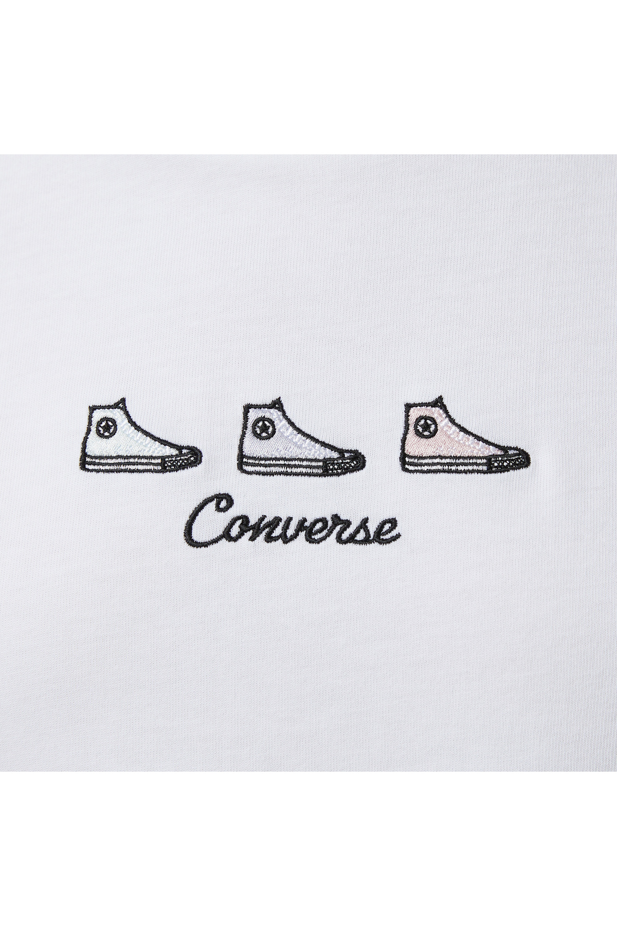 Converse Kadın Beyaz T-Shirt görsel 5