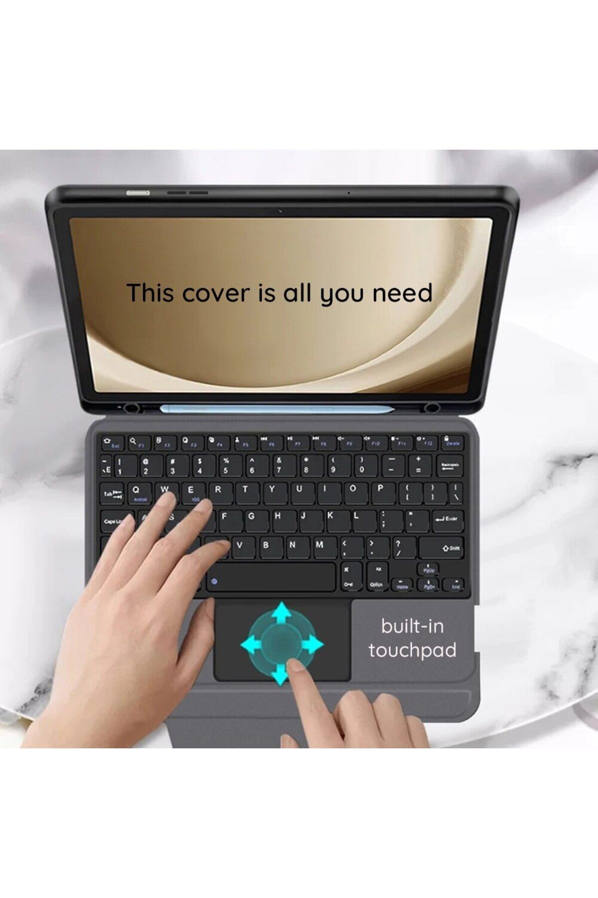 Gaudi-Smart Keyboard Case for iPad Pro 11 (2024), RGB Lighting, Pro Stand, Fast Connect, Slim Keys, 4