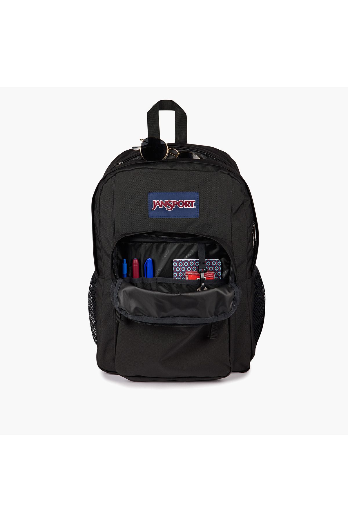 Jansport-Solid Backpack with Adjustable Straps and Zip Closure - 19x33x5 cms 6