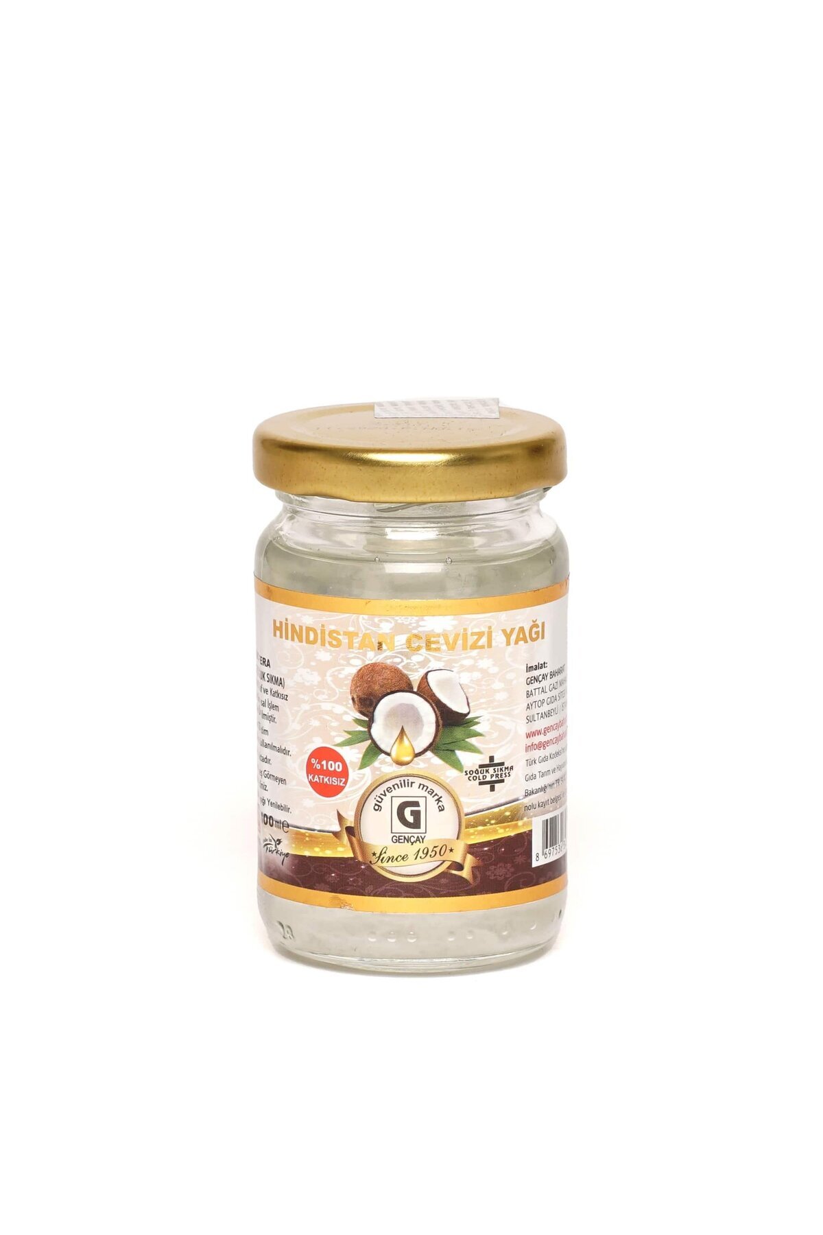 Duraner Hindistan Cevizi Yağı 100 Ml.Gençay
