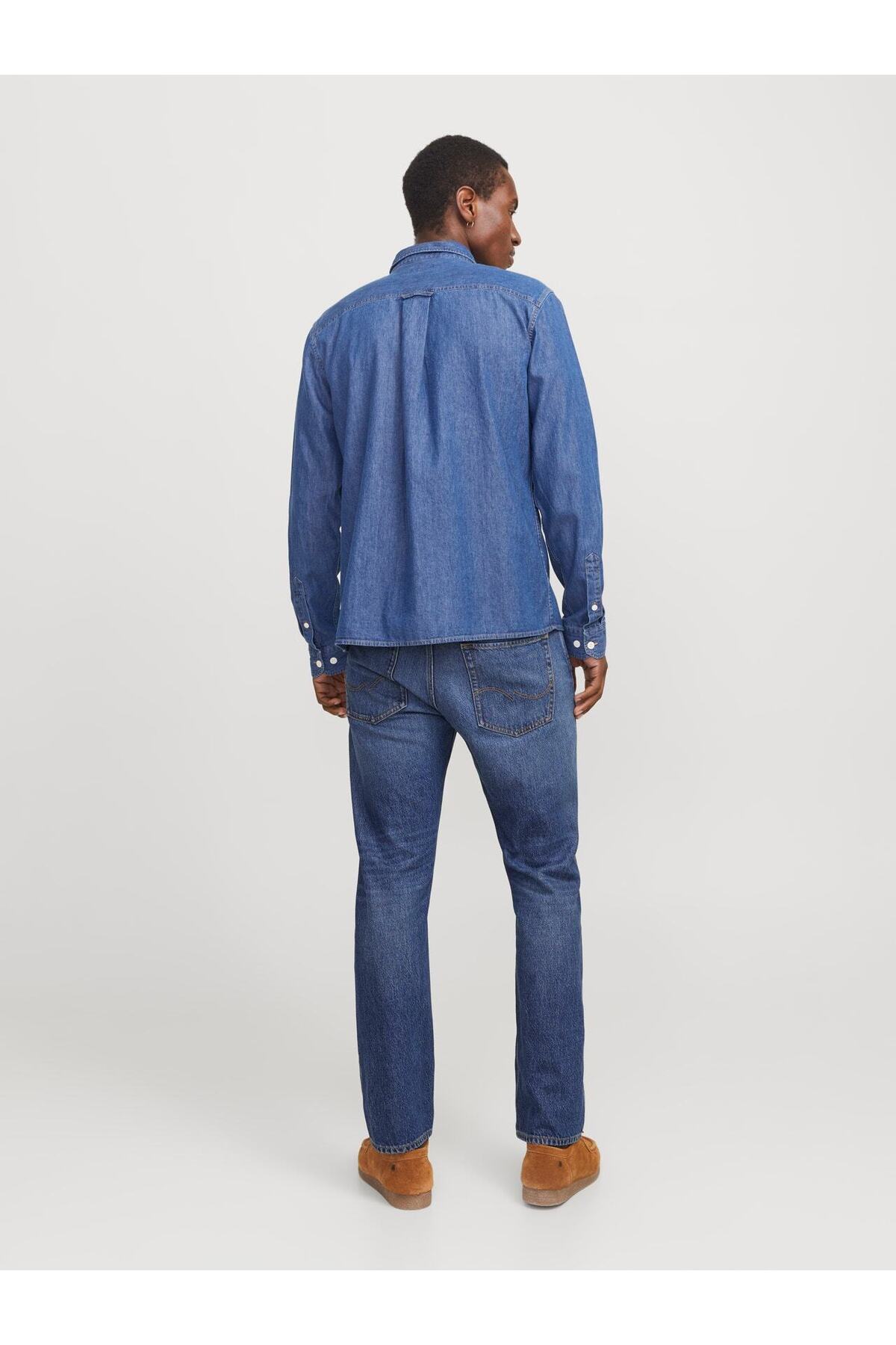 شلوار جین مردانه راسته فاق نرمال | جک اند جونز Jack & Jones 12269529 - تصویر 2