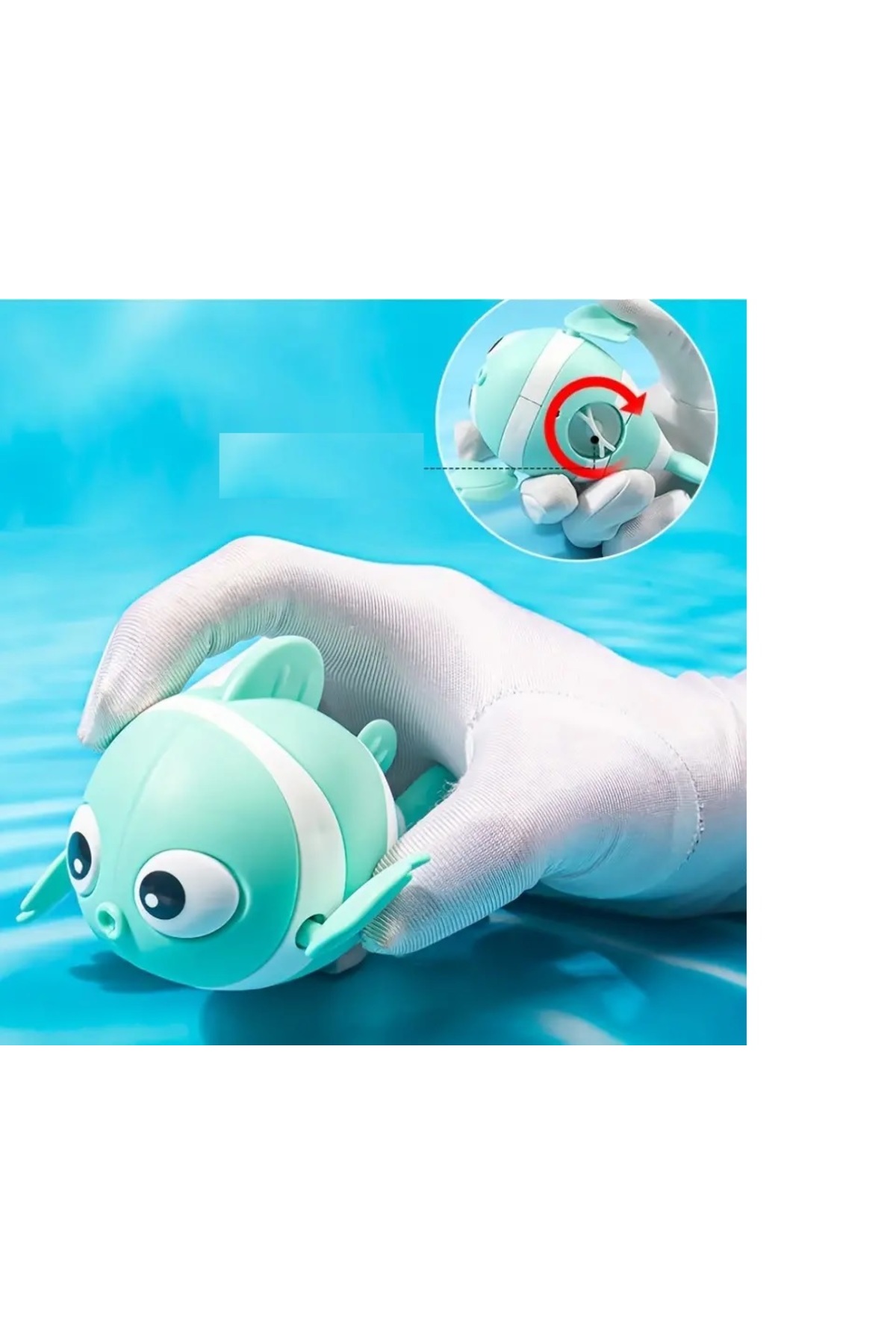 TTT Larimar Kurmalı Balık Bebek Banyo Oyuncağı fotoğrafı 2 (önizleme)