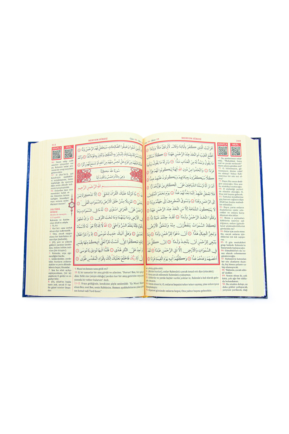 ihvan online Kuranı Kerim Türkçe Mealli Orta Boy Lacivert - QR Kodlu, Sesli Dinleme fotoğrafı 3 (önizleme)
