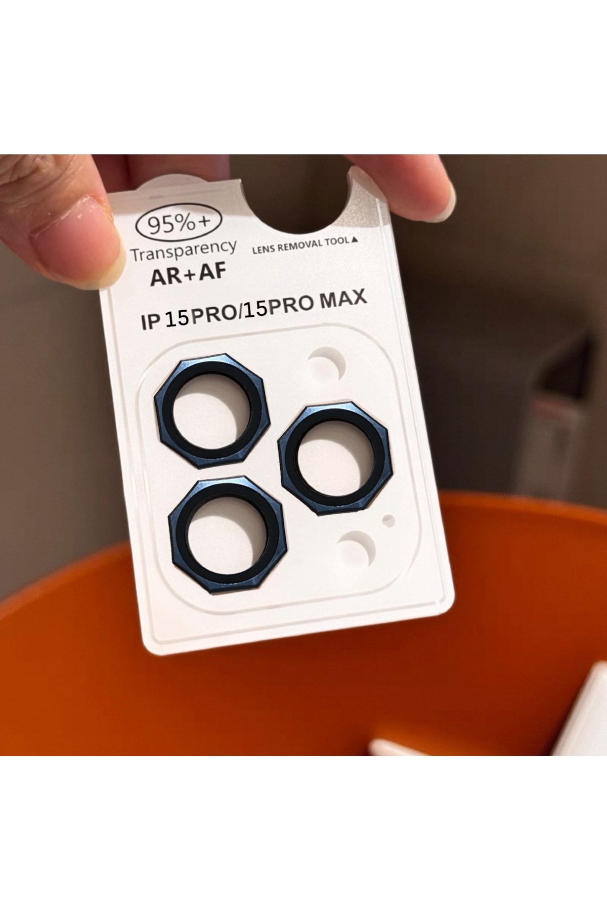 EDELFU-Camera Protector with Corners for iPhone 15 Pro Max and 15 Pro 8Gen Design Sapphire Lens with Mounting Apparatus 1