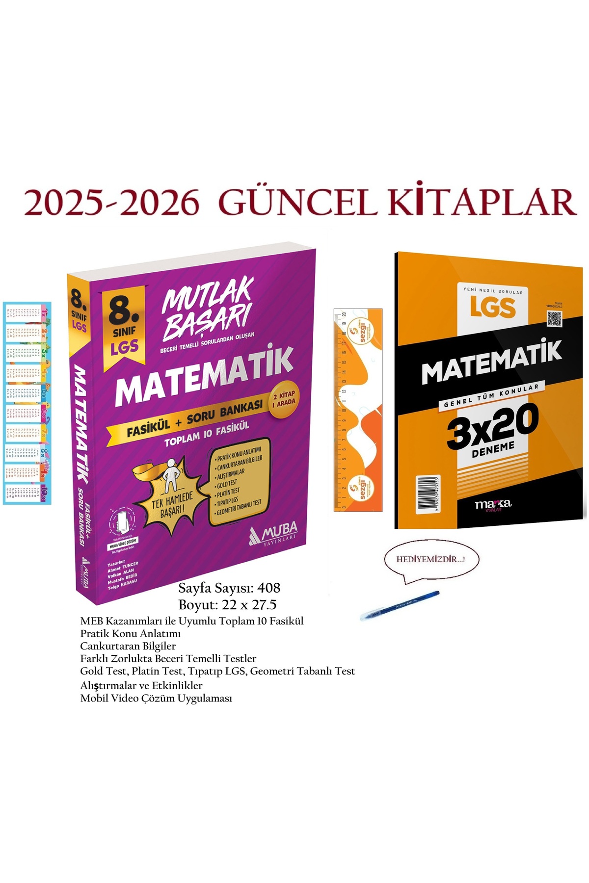 Muba Yayınları MB 8. Sınıf Matematik Fasikül+Soru Bankası 2025