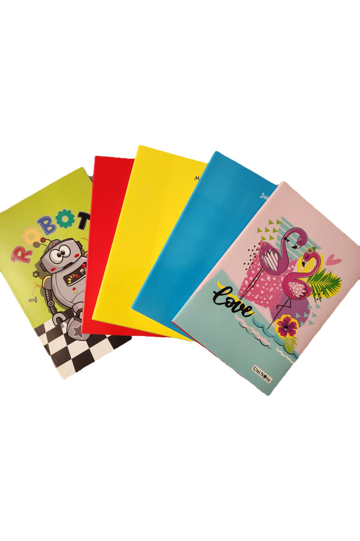 Mikro-3 Pieces A5 Checkered Notebook – 60 Sheets – Portable School Notebook – for School and Daily Use 1