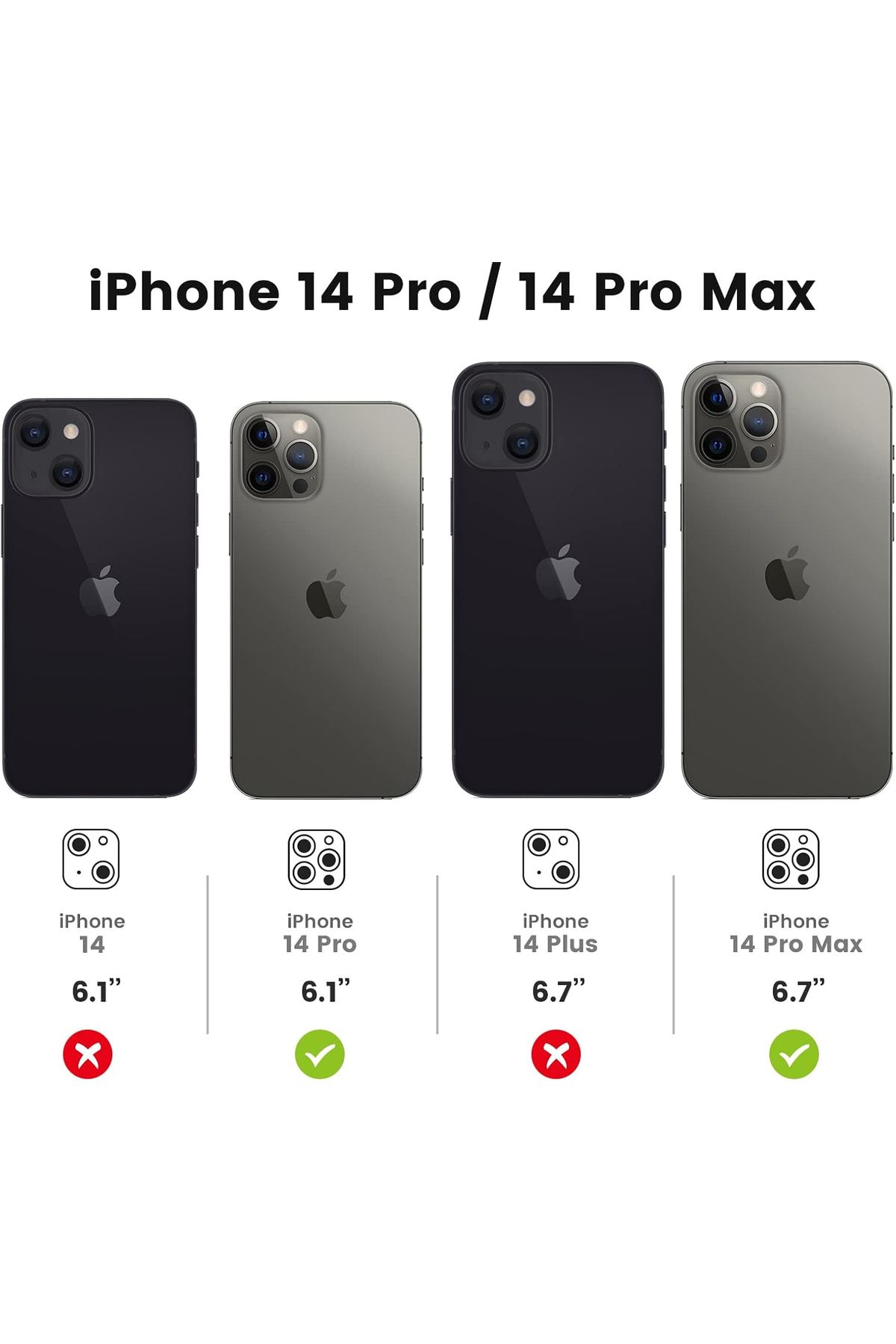 EDELFU-عدسة حماية الكاميرا بزاوية 8Gen Design Sapphire مع أداة تركيب لهاتف iPhone 14 Pro Max و14 Pro 3