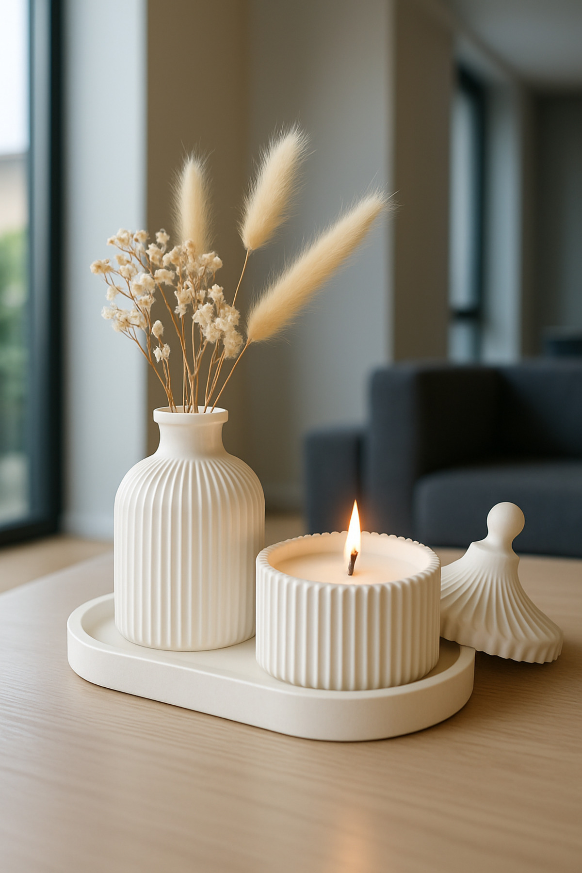 DAY HOME Decorative Candle Holder and Vase Set