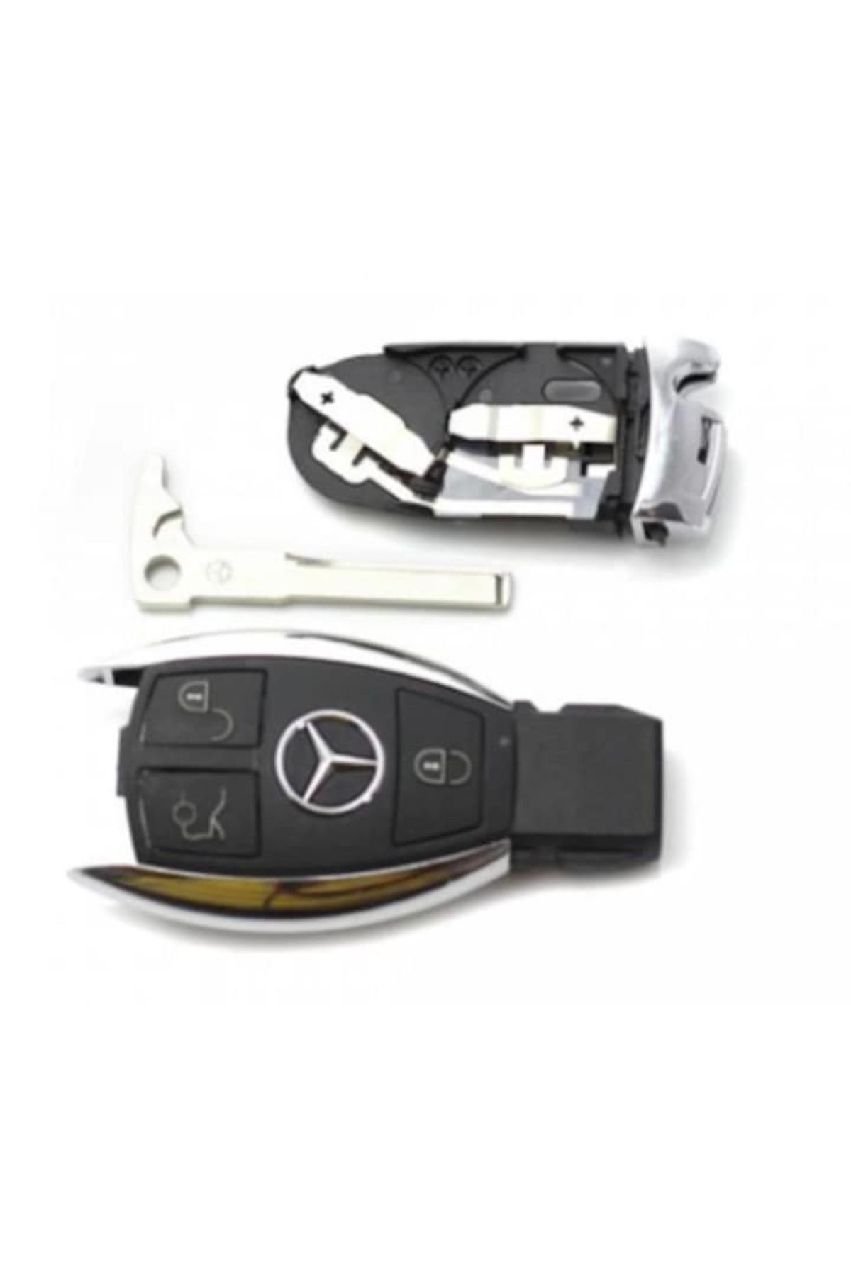 MAF-Carcasa Cheie auto Mercedes Benz A, B, C, E, M, R, S, Class, Sprinter, Viano, Vito, 3 Butoane 3