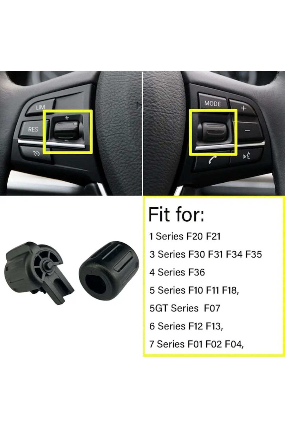 MAF-Set 2 butoane volan croazieră automată BMW F01 F02 F06 F07 F10 F11 F12 F13 F20 F2 3