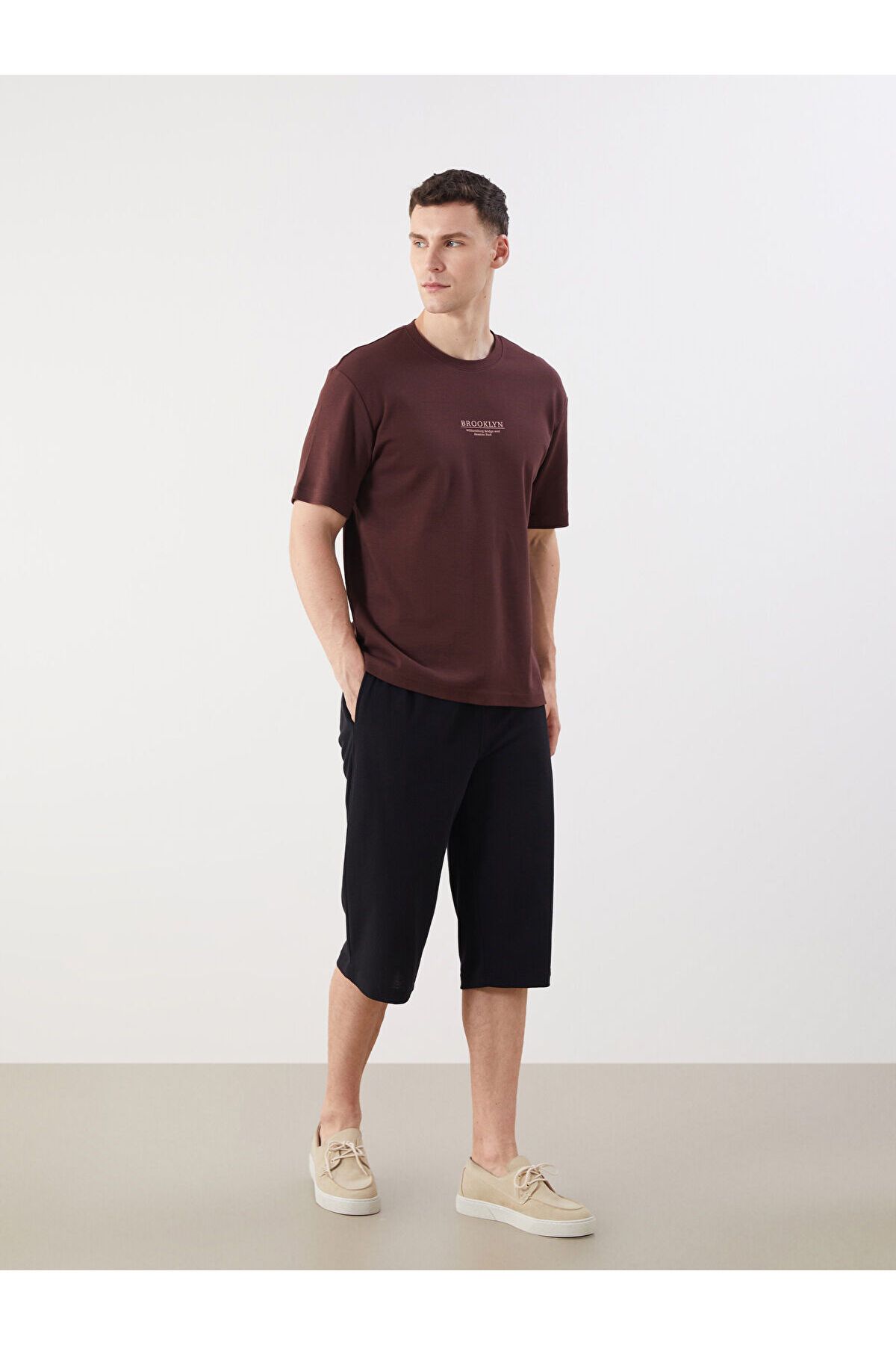 LC Waikiki-Ανδρικό σορτς βερμούδας Standard Mold 1