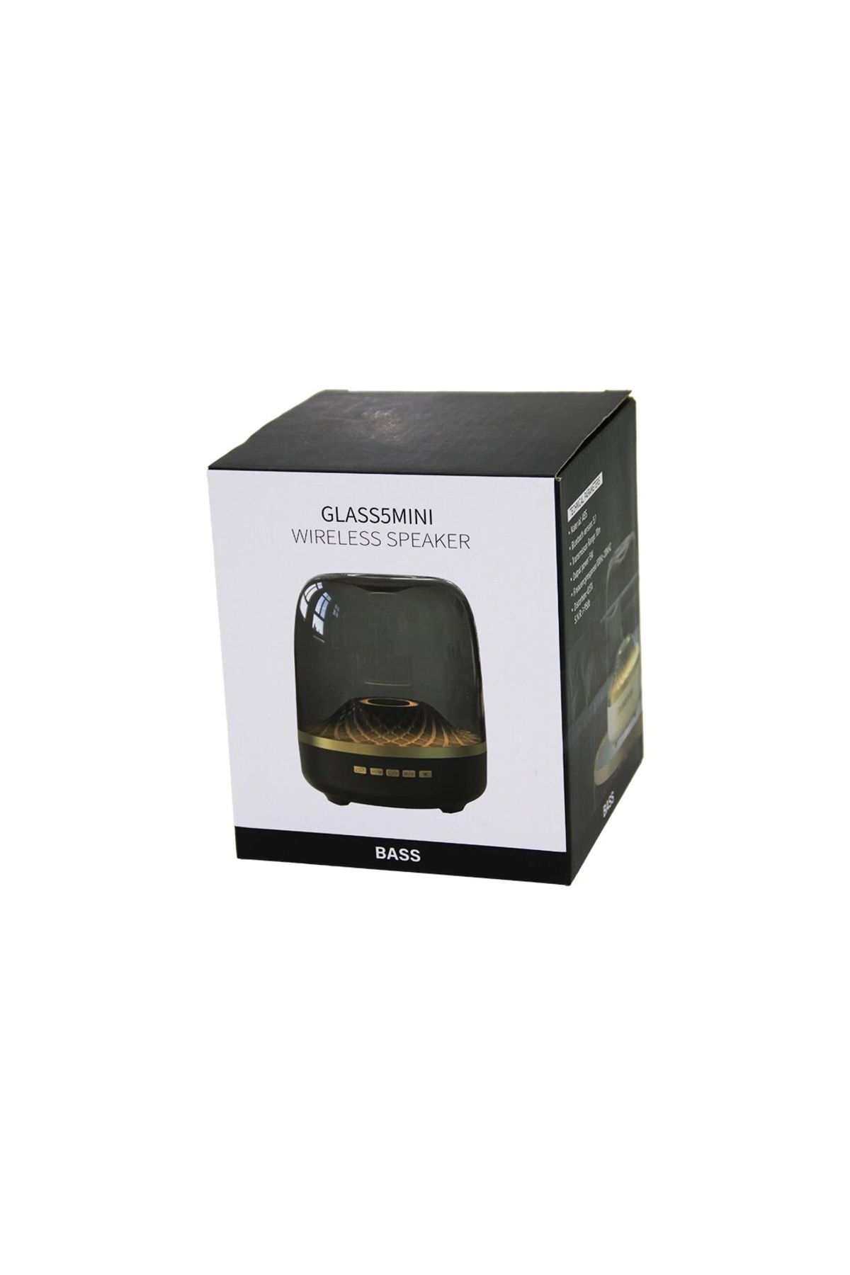 shopwave MİKA KRİSTAL FANUS MODEL WİRELESS USB ŞARJLI SPEAKER HOPARLÖR RGB IŞIKLI AUX - TF - DC5V (50