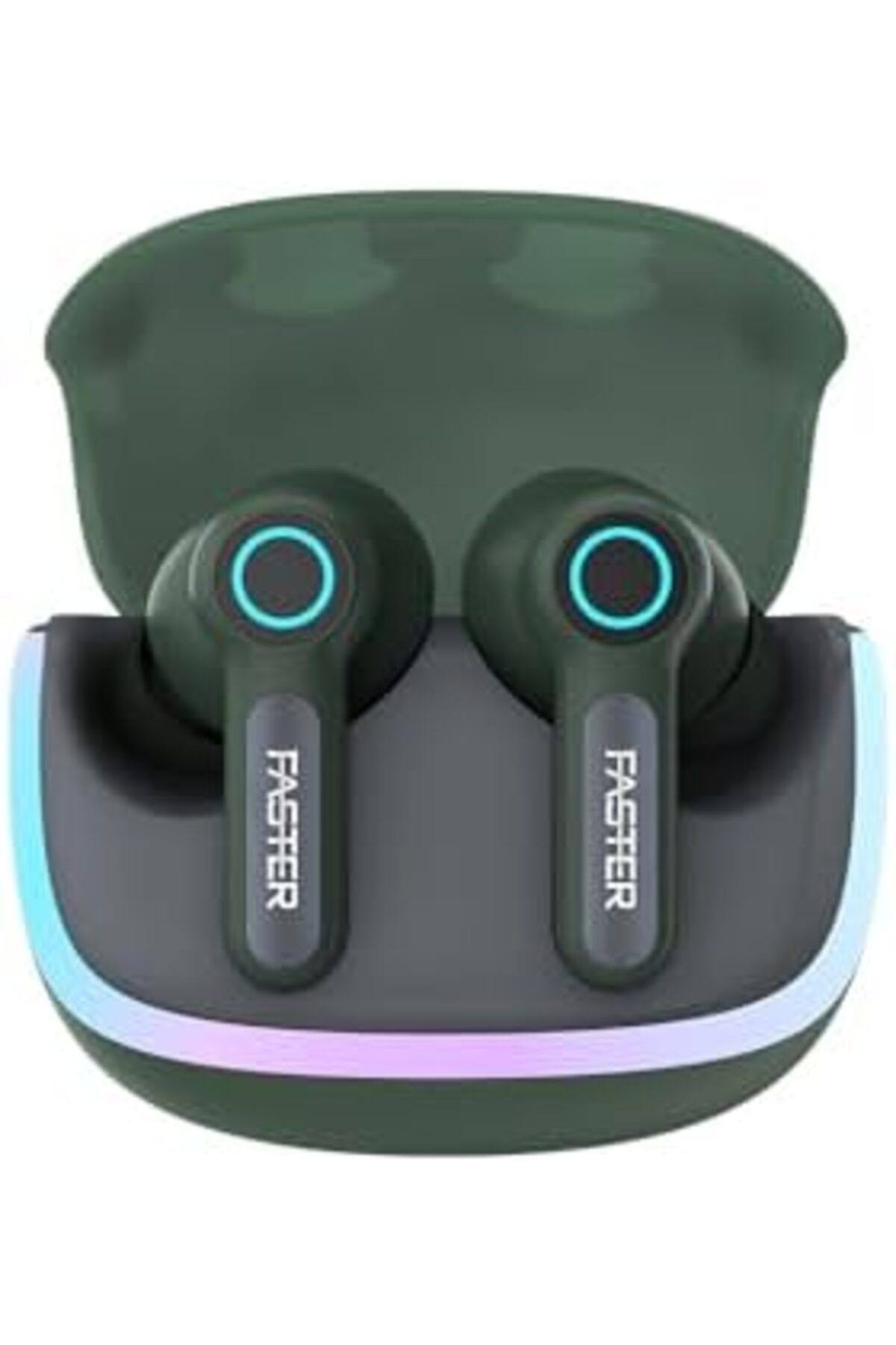 Faster-NeoniX Wireless Earbuds-5.3 Bluetooth Dynamic Driver Low Latency 13mm Speakers ENC, RGB Light 1