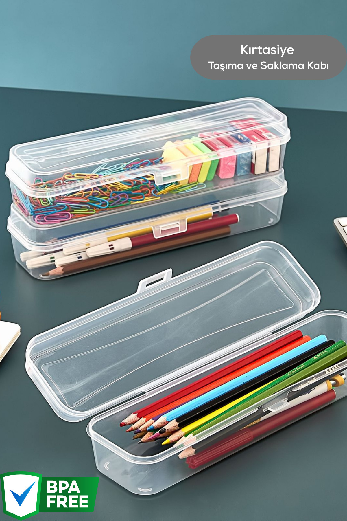 Heredot Mithra Life Kalemlik Diş Fırçası Makyaj Seyahat Şeffaf Plastik Saklama Kutusu MIT1237