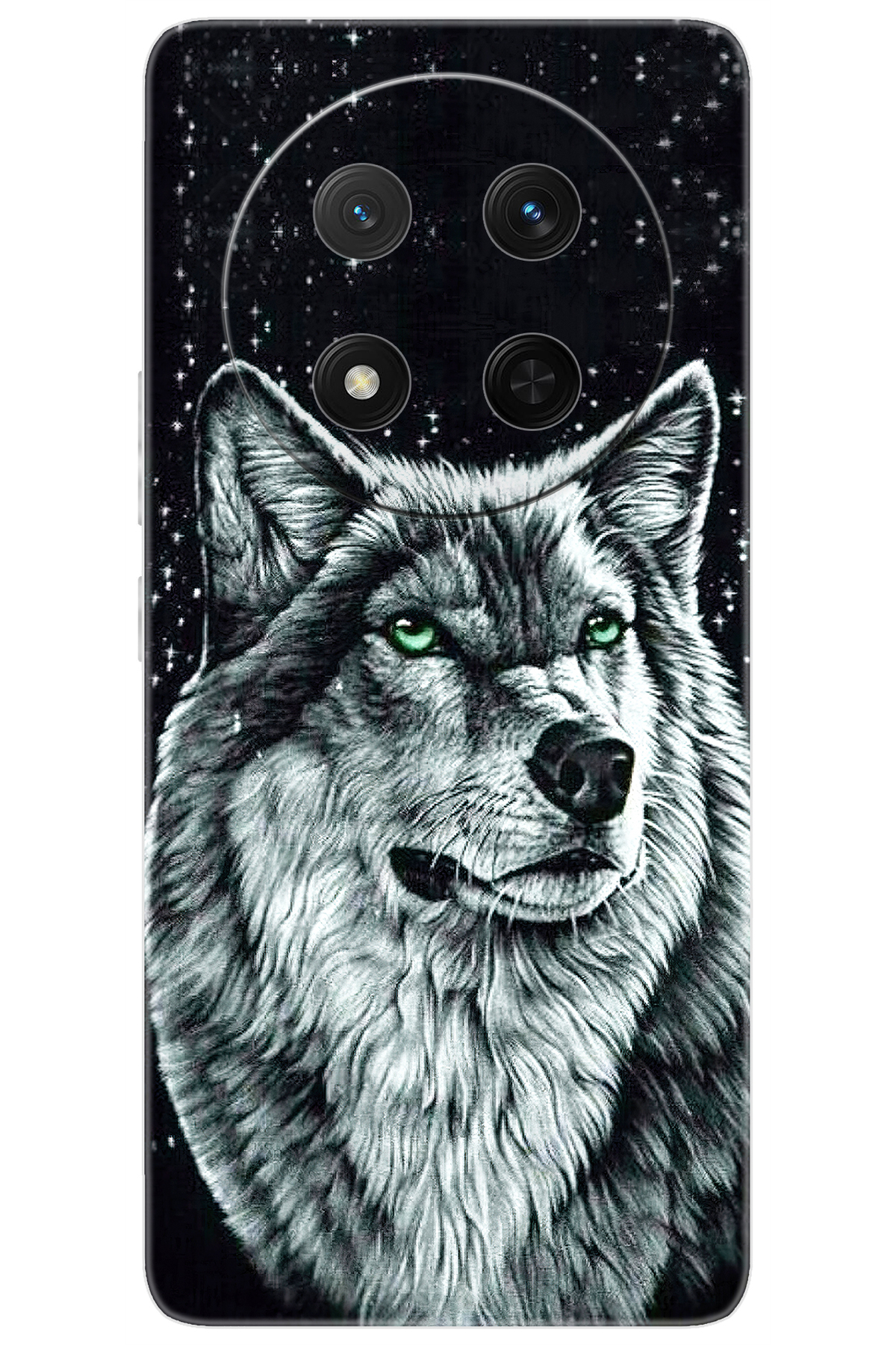 Honor Magic 7 Lite (BRP-NX1) Compatible Sheath Pattern Printed Silicone Wolf Printed NGO:488 CP-fW0hHj5