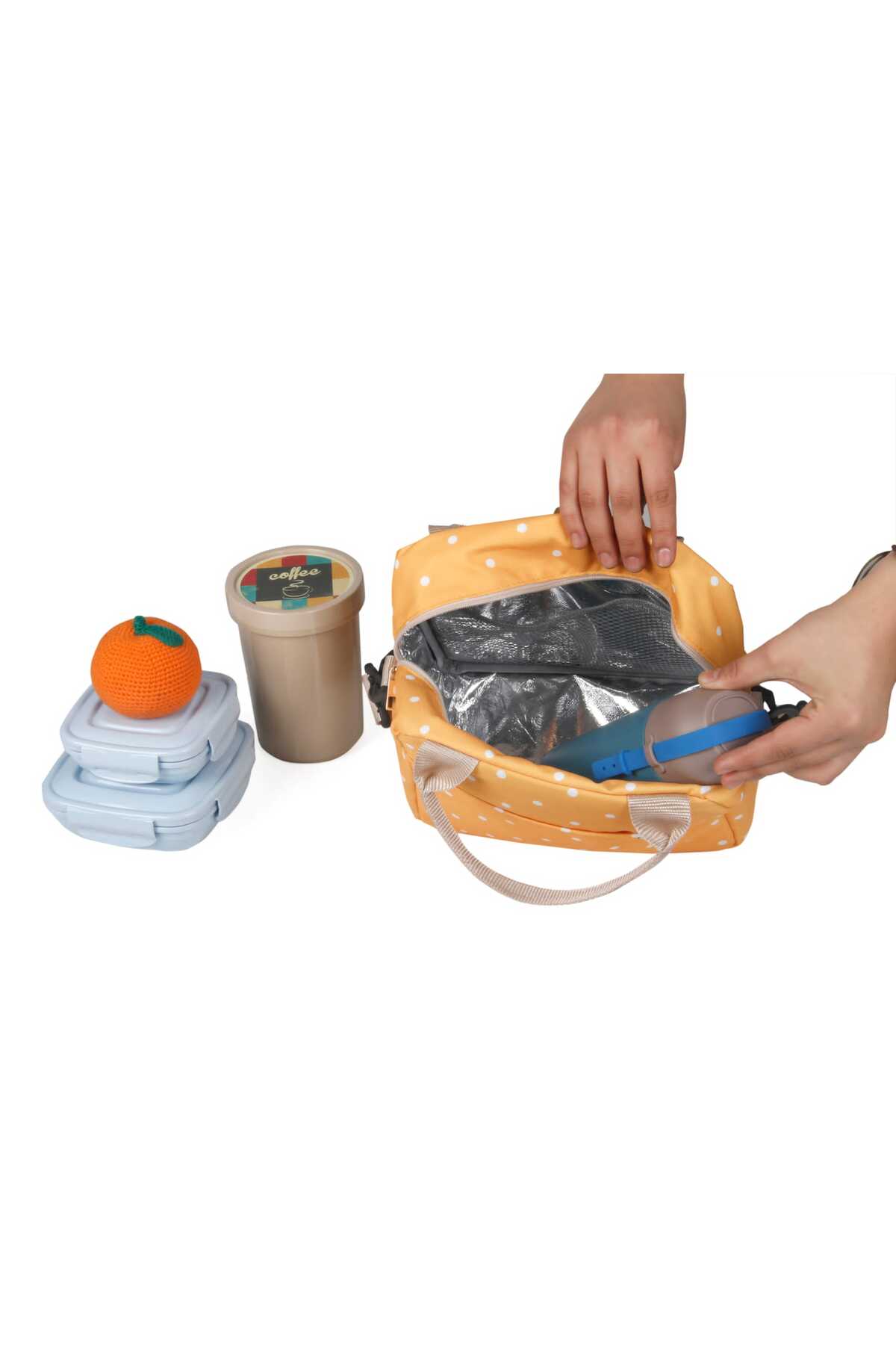 brandbaby Çok Amaçlı ısı yalıtımlı su geçirmez termal beslenme ve yemek taşıma çantası fotoğrafı 5 (önizleme)