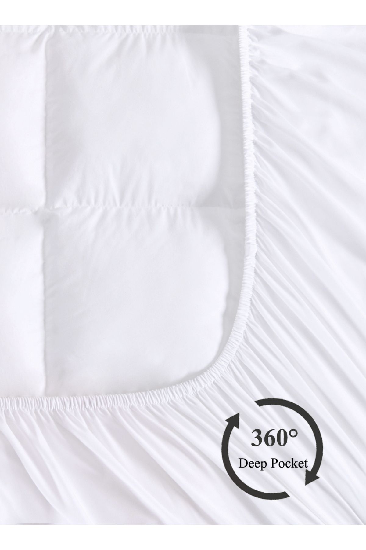 Master Home Textile-غطاء مرتبة قطني، سمك إضافي 8 سم، مع جيب عميق، متوفر بمقاسات متعددة 2