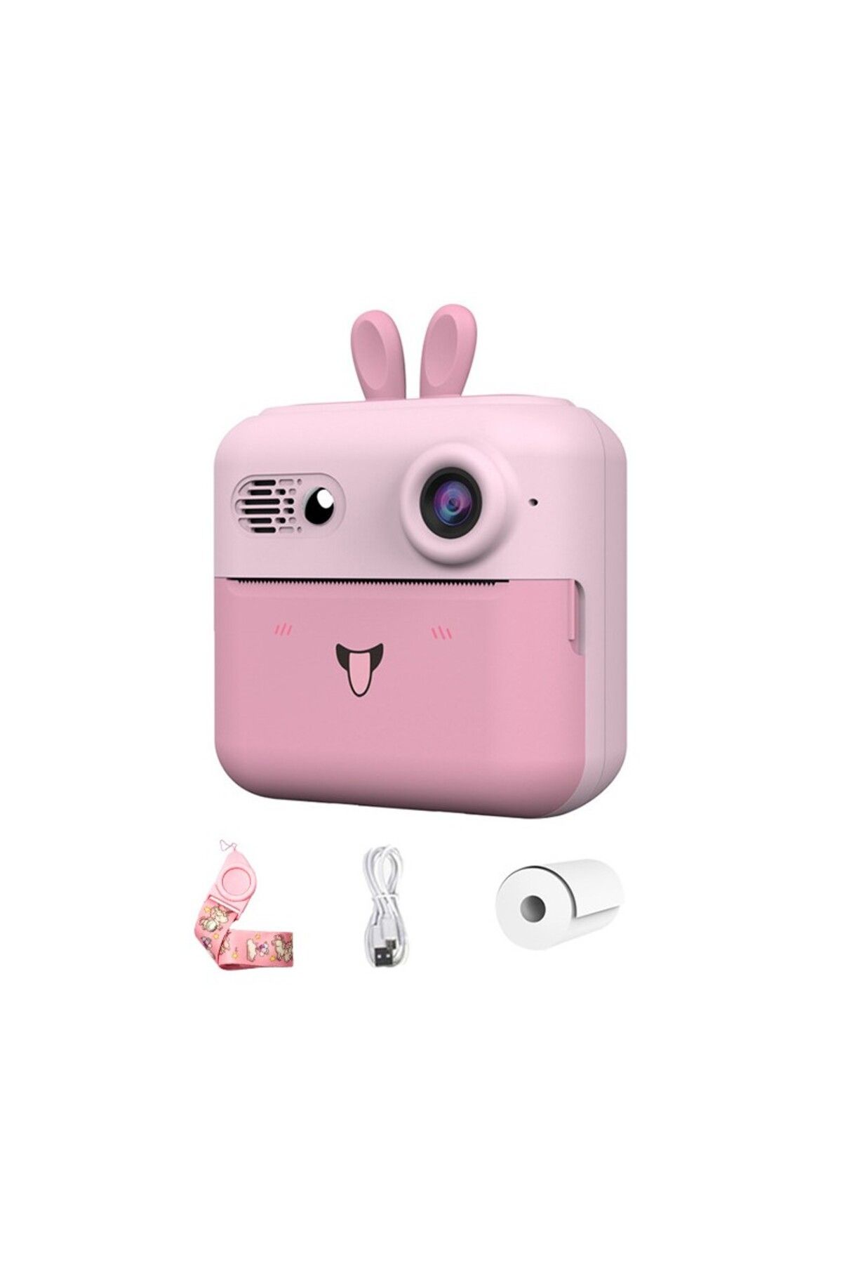 Flippy-Cameră instantanee, Flippy, ecran HD, cablu USB-C, Bluetooth, iOS/Android, imprimare prin aplicație, roz 9