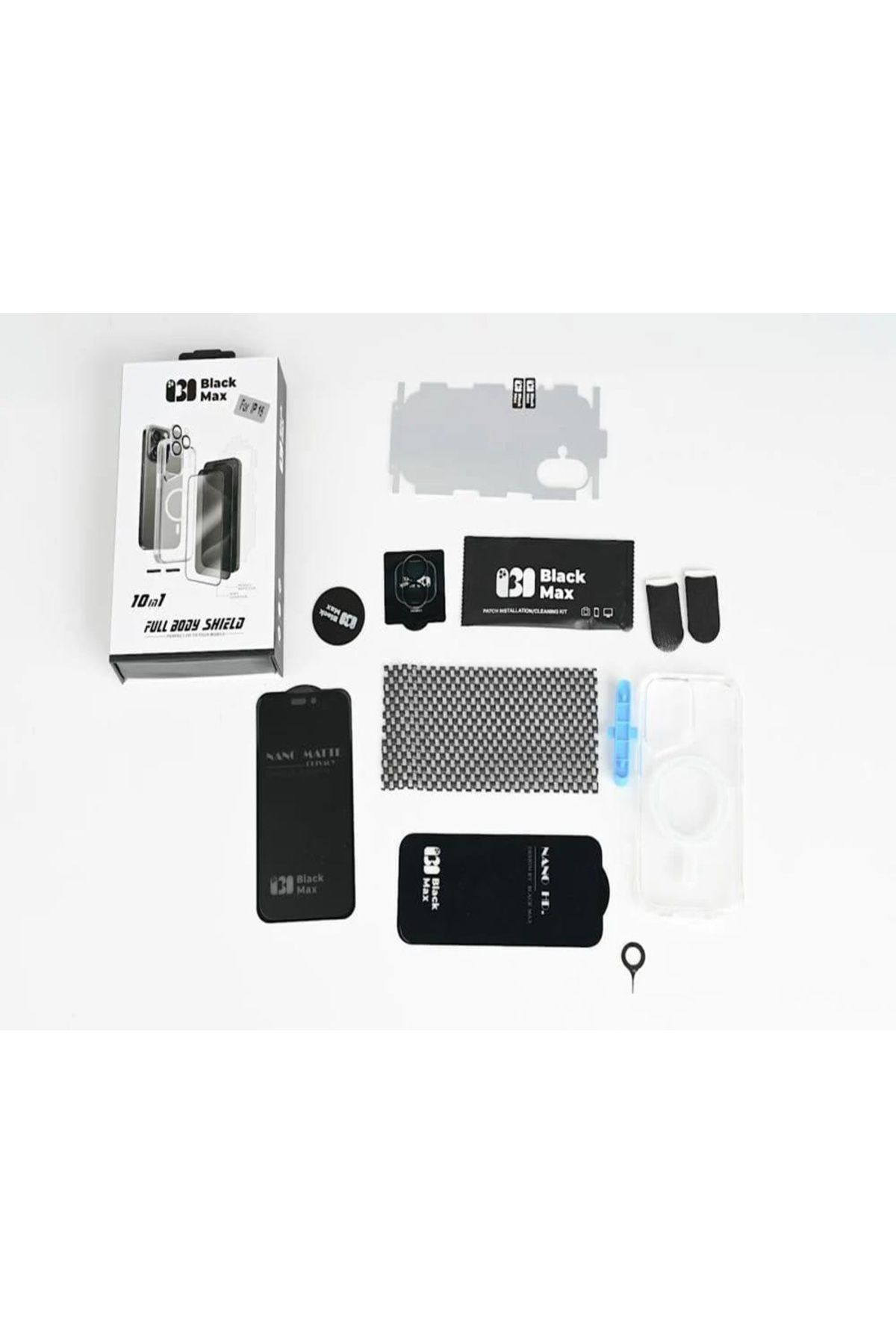 BLACK MAX-مجموعة حماية ١٠ في ١ لجهاز iPhone ١٦ Pro Max: جراب MagSafe، واقي شاشة، غشاء حماية غير لامع... 3