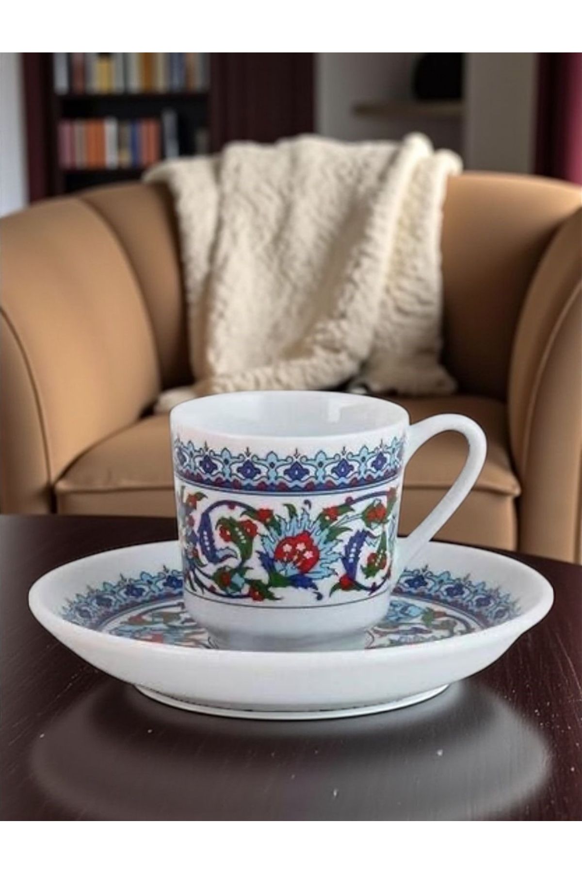 DECOSTYLE-Porcelain Topkapi Pattern Coffee Set 12 Pieces 1