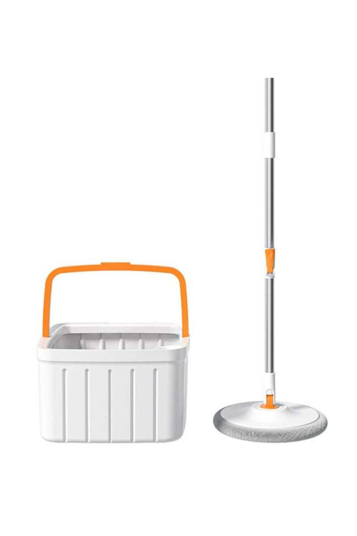 COOYA-Spin Mop and Bucket Set,180° Rotating Mop Head Wet&Dry Use with 2 Washable Pad,Mops for Hardwood 6