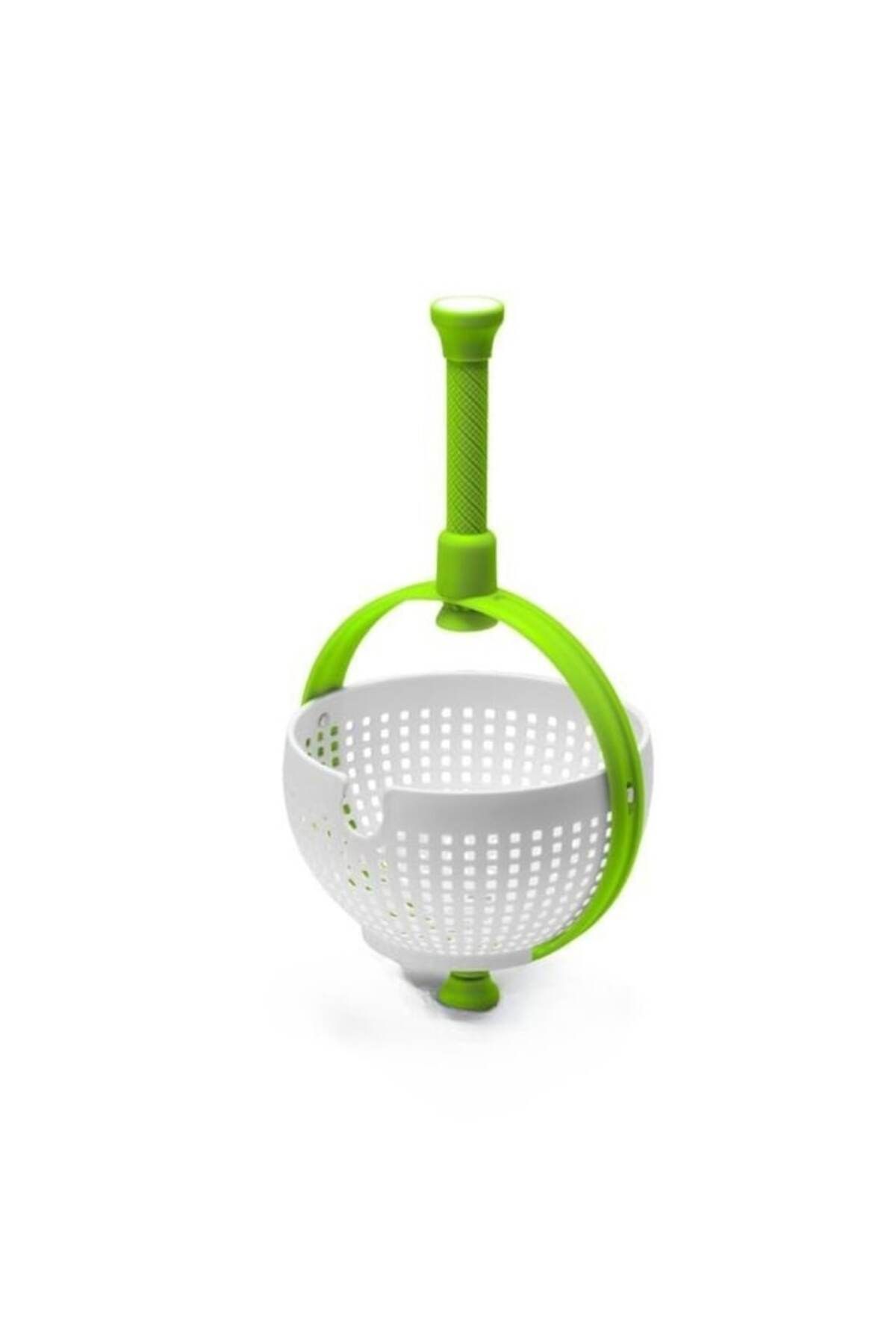 Royal-Rotating Multifunctional Strainer with Handle, ABS Material, 22x12 cm, Green 2